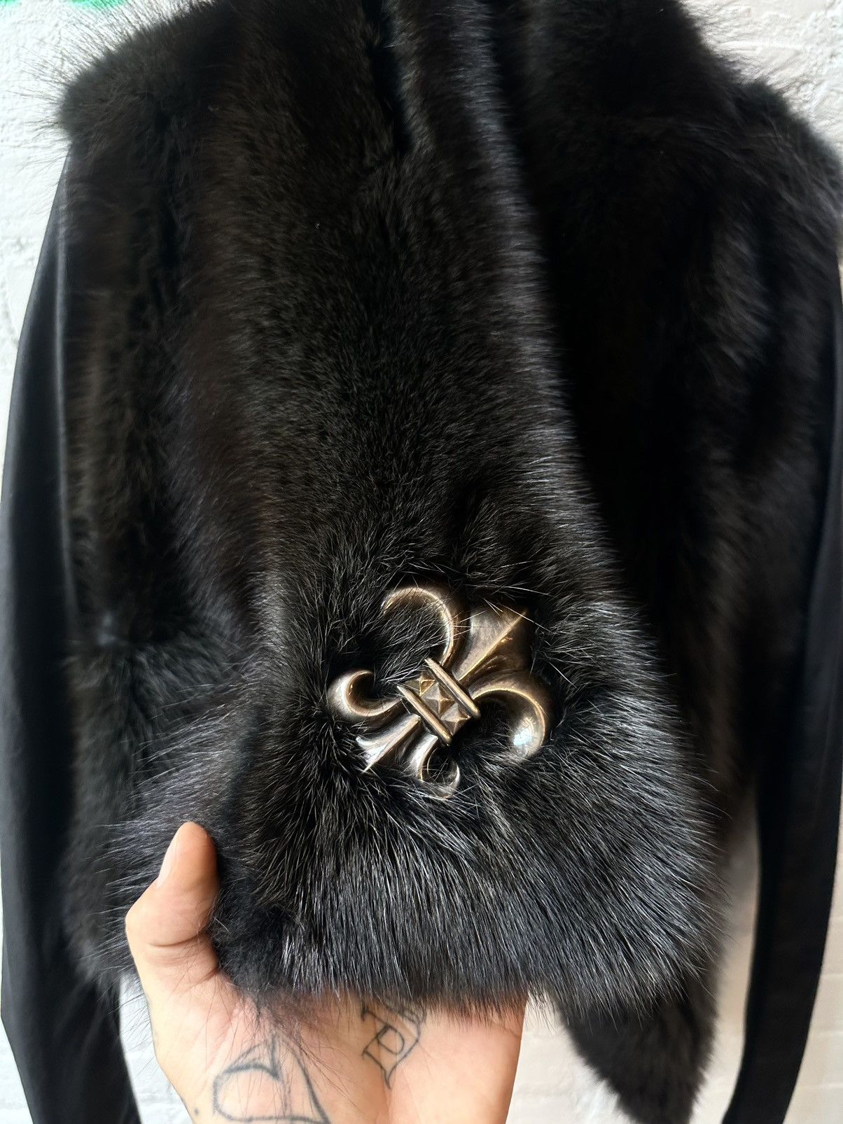 Chrome Hearts 1 of 1 CHROME HEARTS x RICK OWENS FOX FUR JACKET Size S / US 4 / IT 40 - 2 Thumbnail