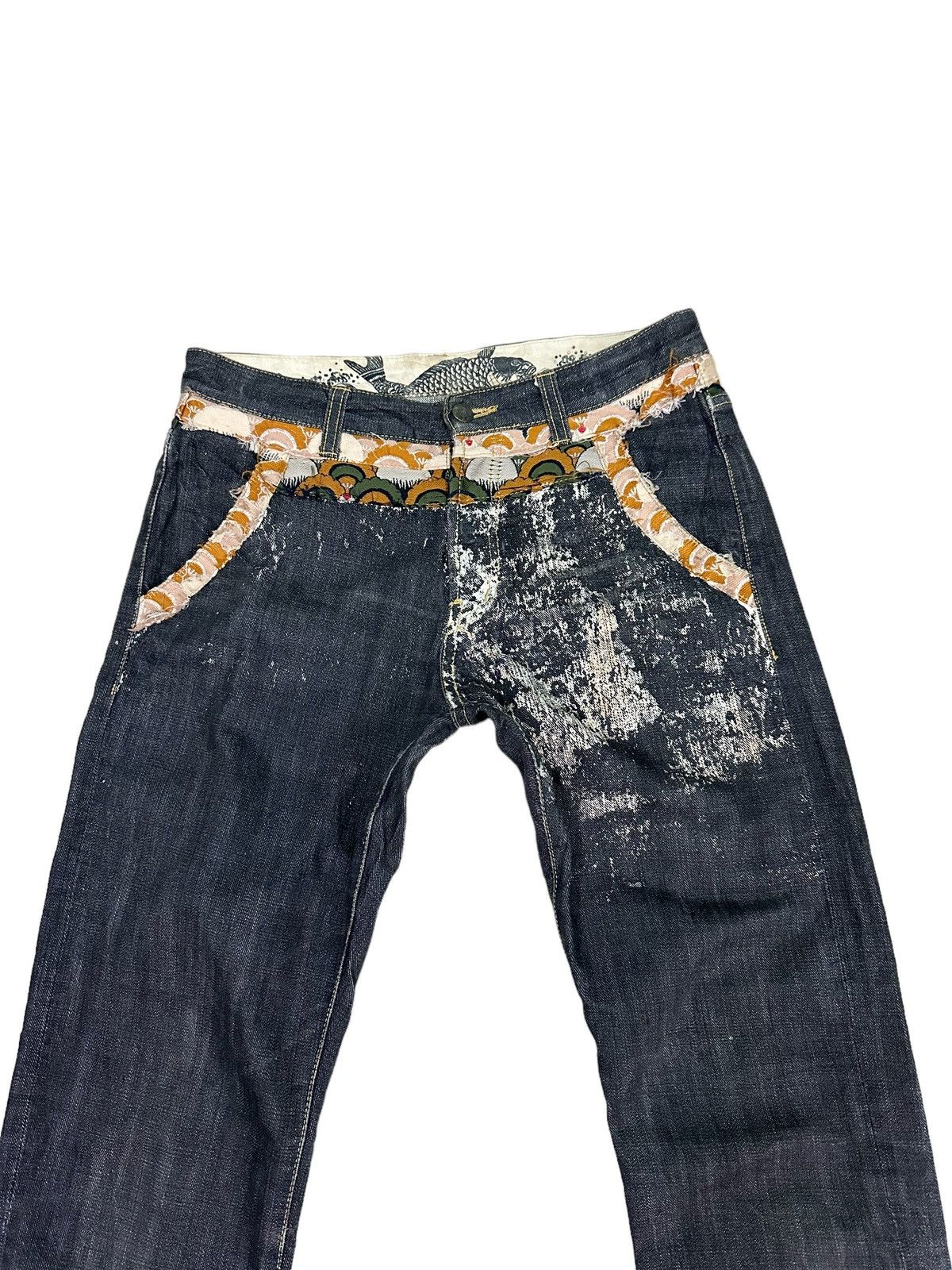 Japanese Brand GEMSTONE BLACK DENIM JEANS Size US 30 / EU 46 - 5 Thumbnail
