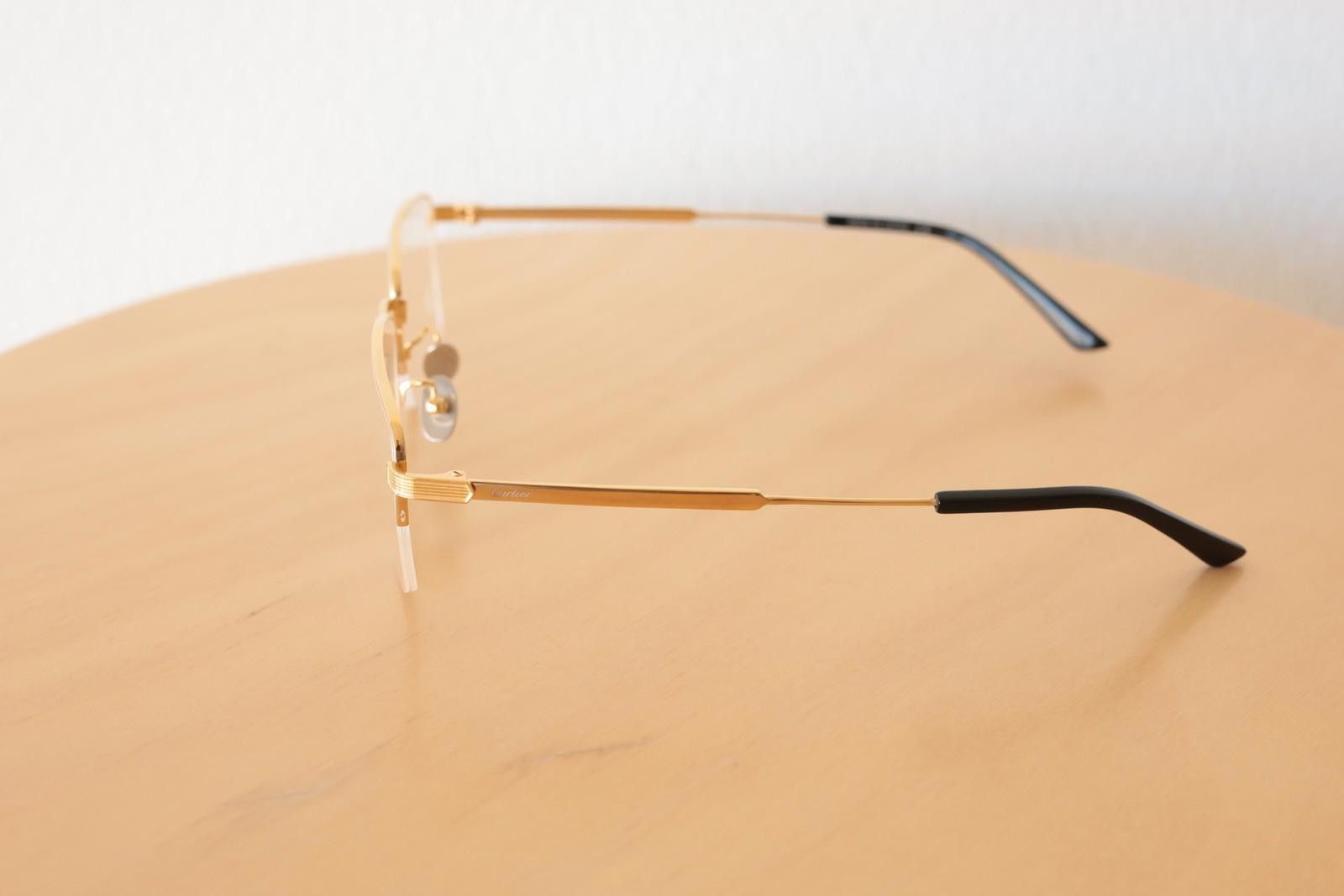 Cartier New Cartier CT0348O 001 gold eyewear eyeglasses titanium Size ONE SIZE - 4 Thumbnail