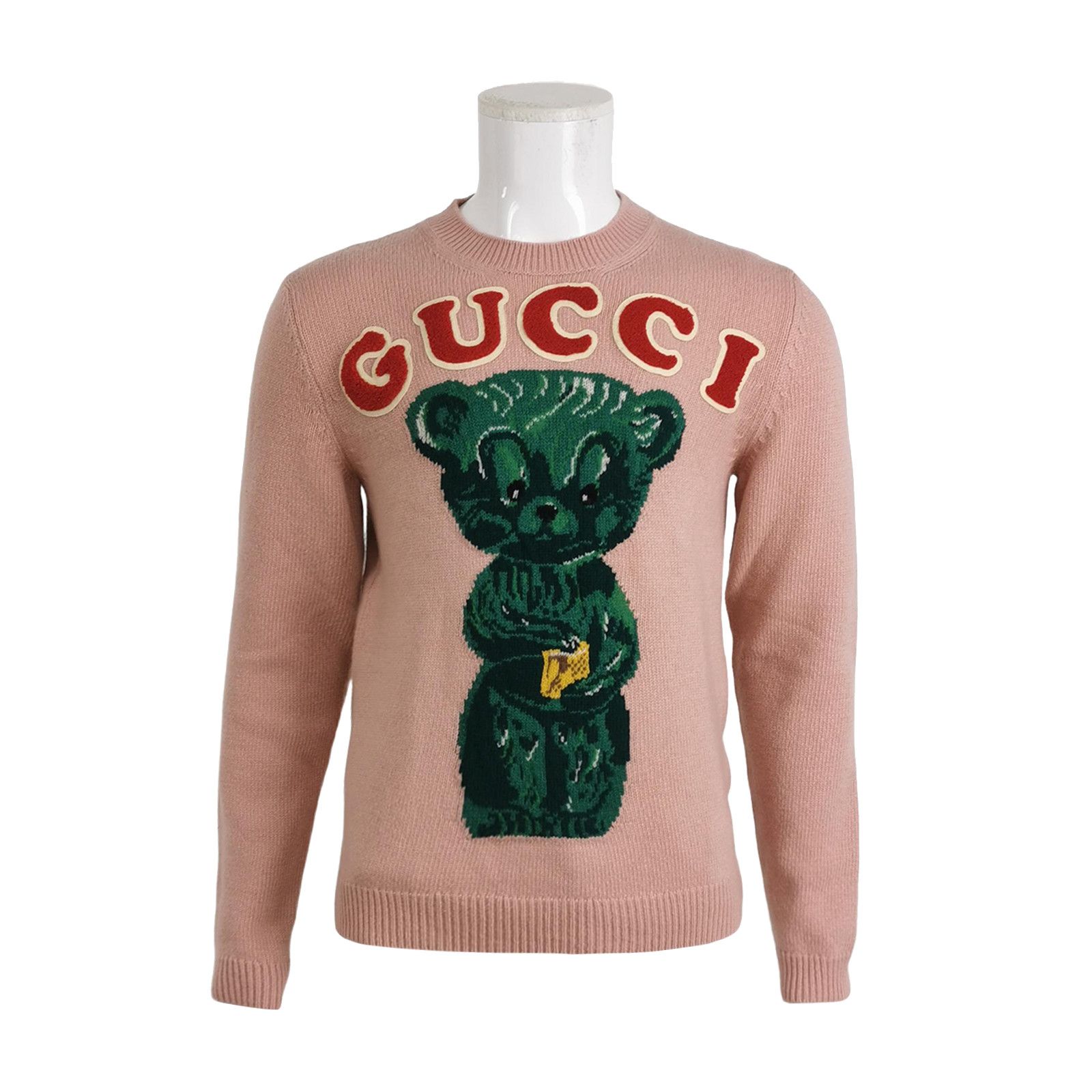 Gucci Gucci Pink Teddy Bear Wool Sweater Size S Size US S / EU 44-46 / 1 - 1 Thumbnail