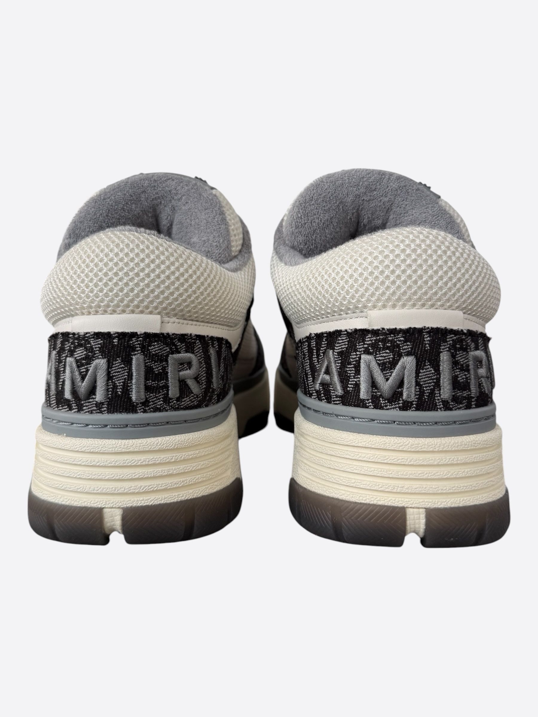 Amiri Amiri White & Black Bandana Denim MA-1 Sneakers Size US 14 / EU 47 - 4 Thumbnail
