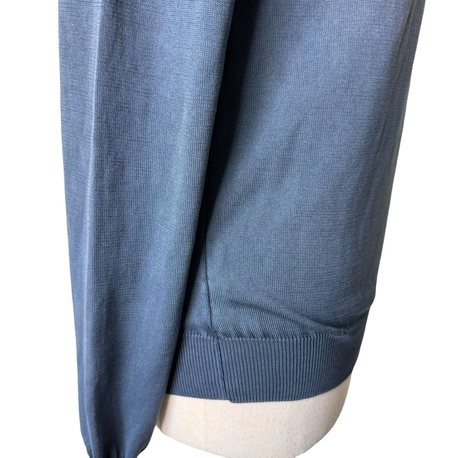 Other KANGRA 100% Cotton Crewneck Sweater Slate Blue Size 48 Size M / US 6-8 / IT 42-44 - 13 Thumbnail