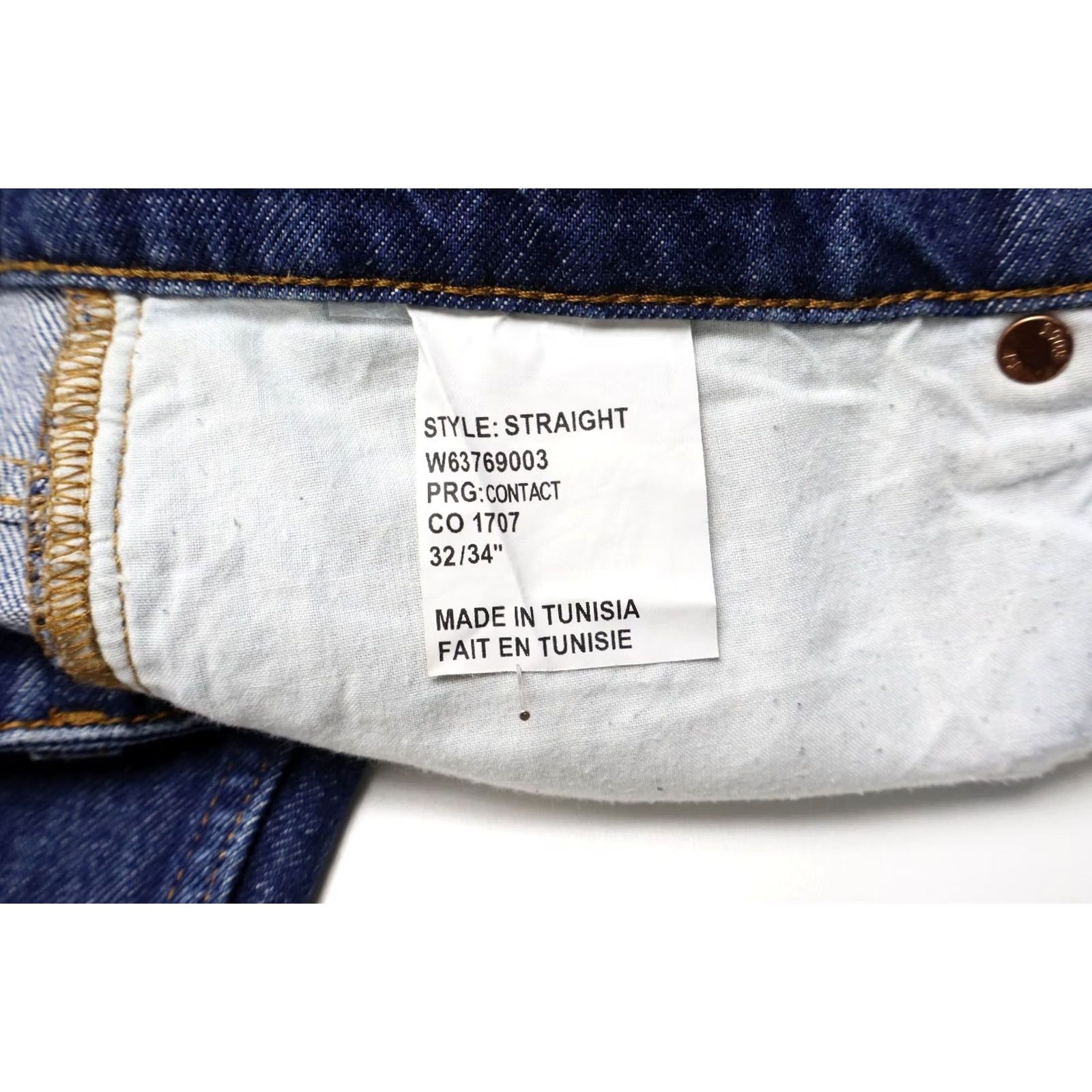 Tiger of Sweden TIGER OF SWEDEN Jeans Straight Men W32/L34 Blue Denim Whiskers Faded Zip Fly Size US 32 / EU 48 - 5 Thumbnail