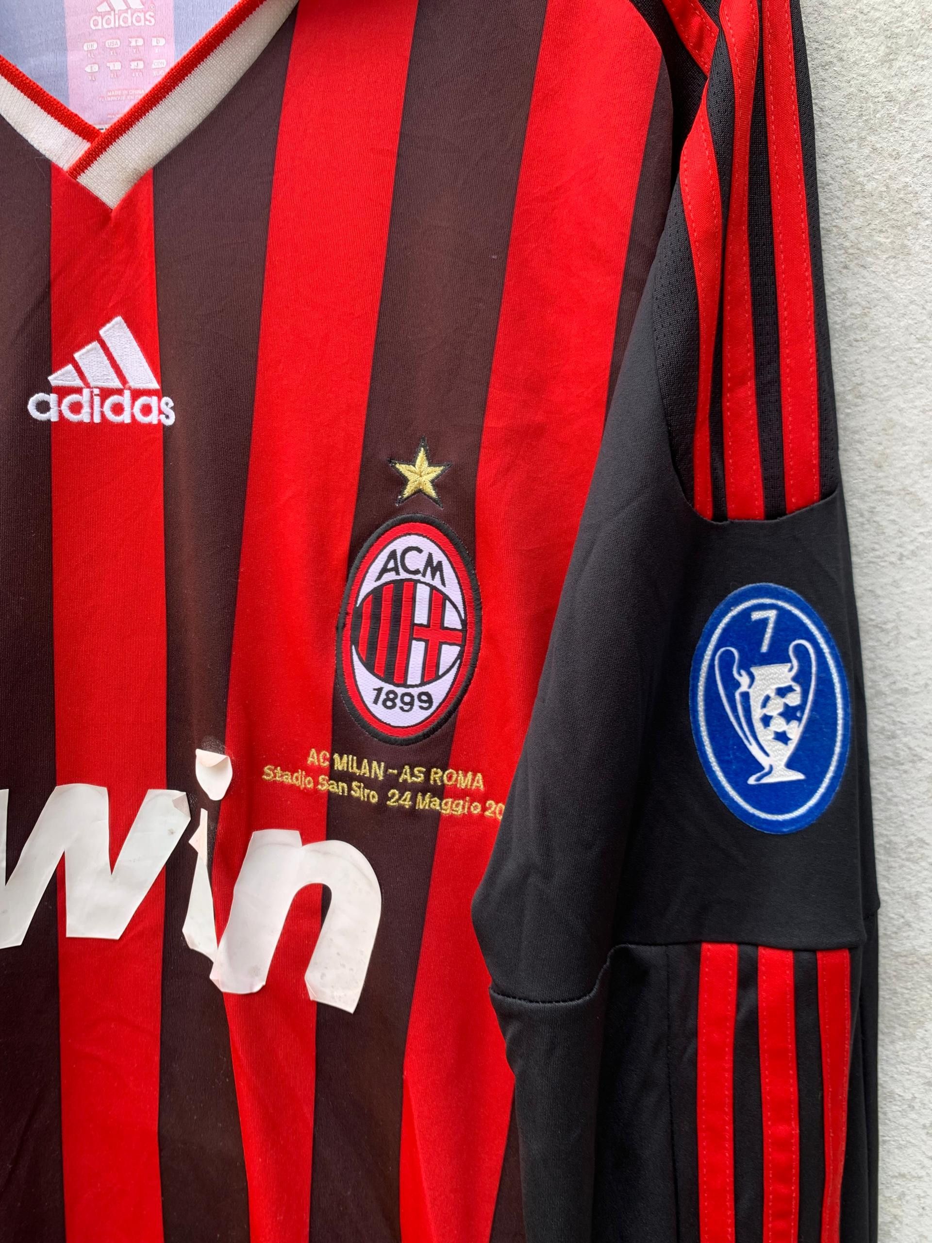 Vintage Vintage AC MILAN Maldini Jersey Size US XL / EU 56 / 4 - 6 Thumbnail