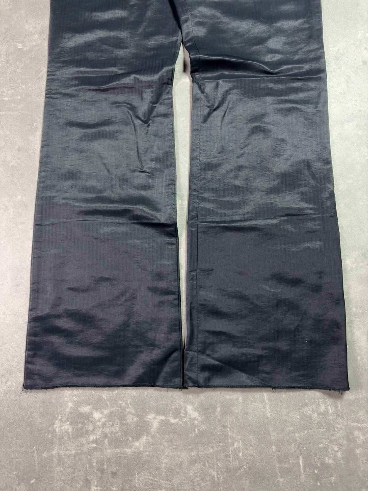 Dirk Bikkembergs 00s Dirk Bikkembergs Wide Leg Striped Belted Pants Flared 48 Size US 32 / EU 48 - 4 Thumbnail