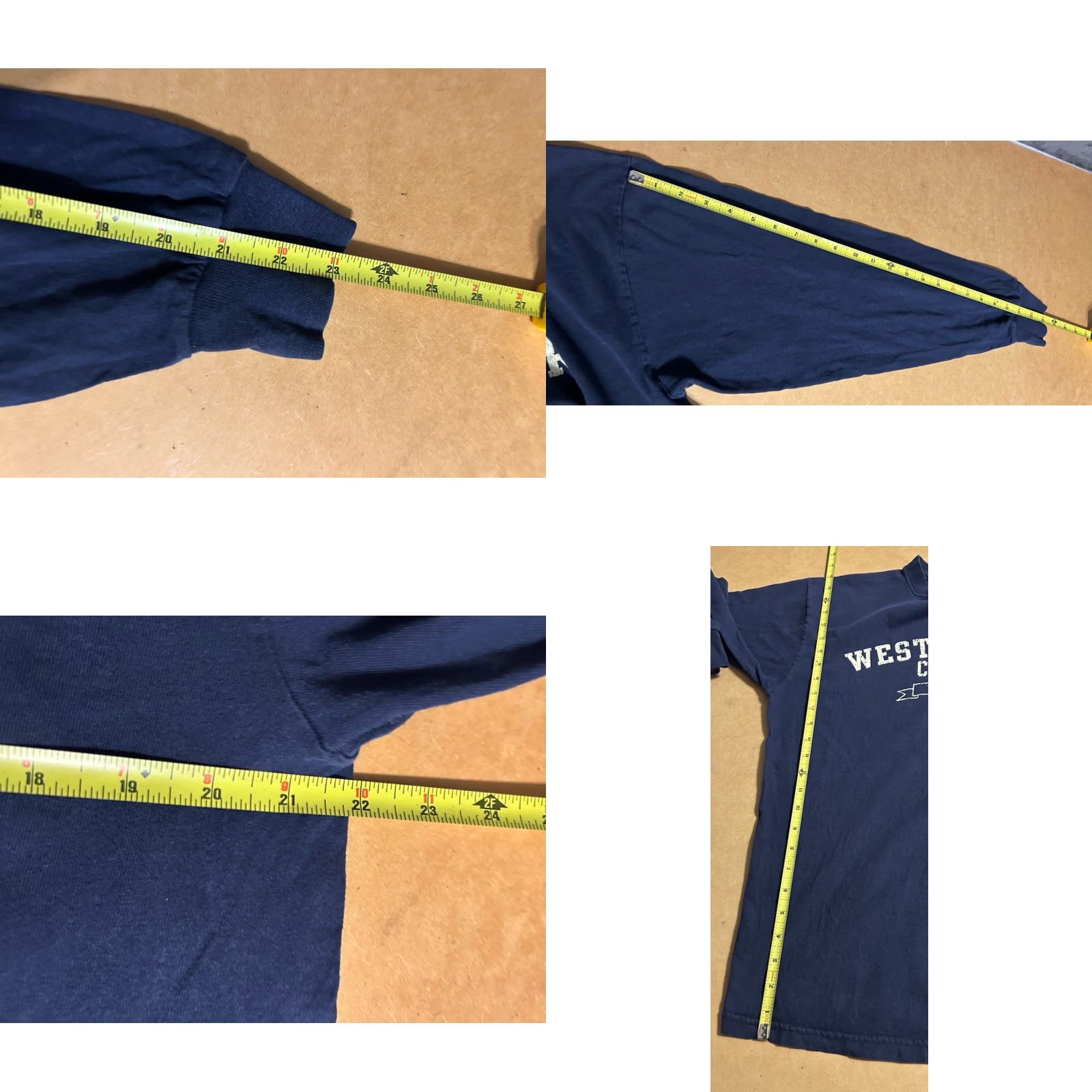 Soffe Westminster College Long Sleeve Shirt Women L Navy Blue Crew Neck Lightweight Cotton MJ Soffe Solid Club College Theme Mens Womens? Size L / US 10 / IT 46 - 9 Thumbnail