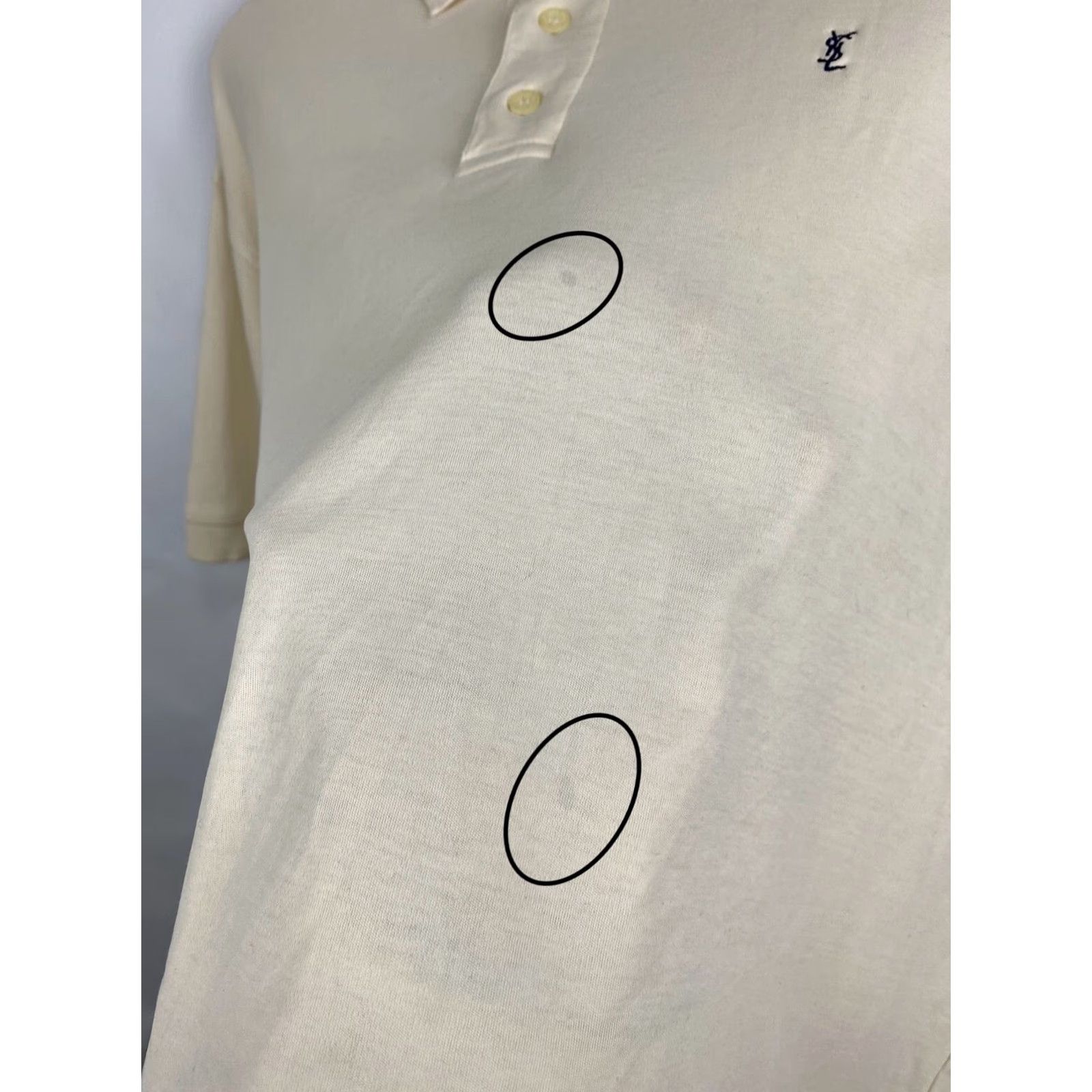 Yves Saint Laurent VINTAGE Yves Saint Laurent Pour Homme Polo T-Shirt XL Beige Mens 90s 90s YSL Polo T-Shirt Beige XL Men Polo 90s beige Size US XL / EU 56 / 4 - 7 Thumbnail