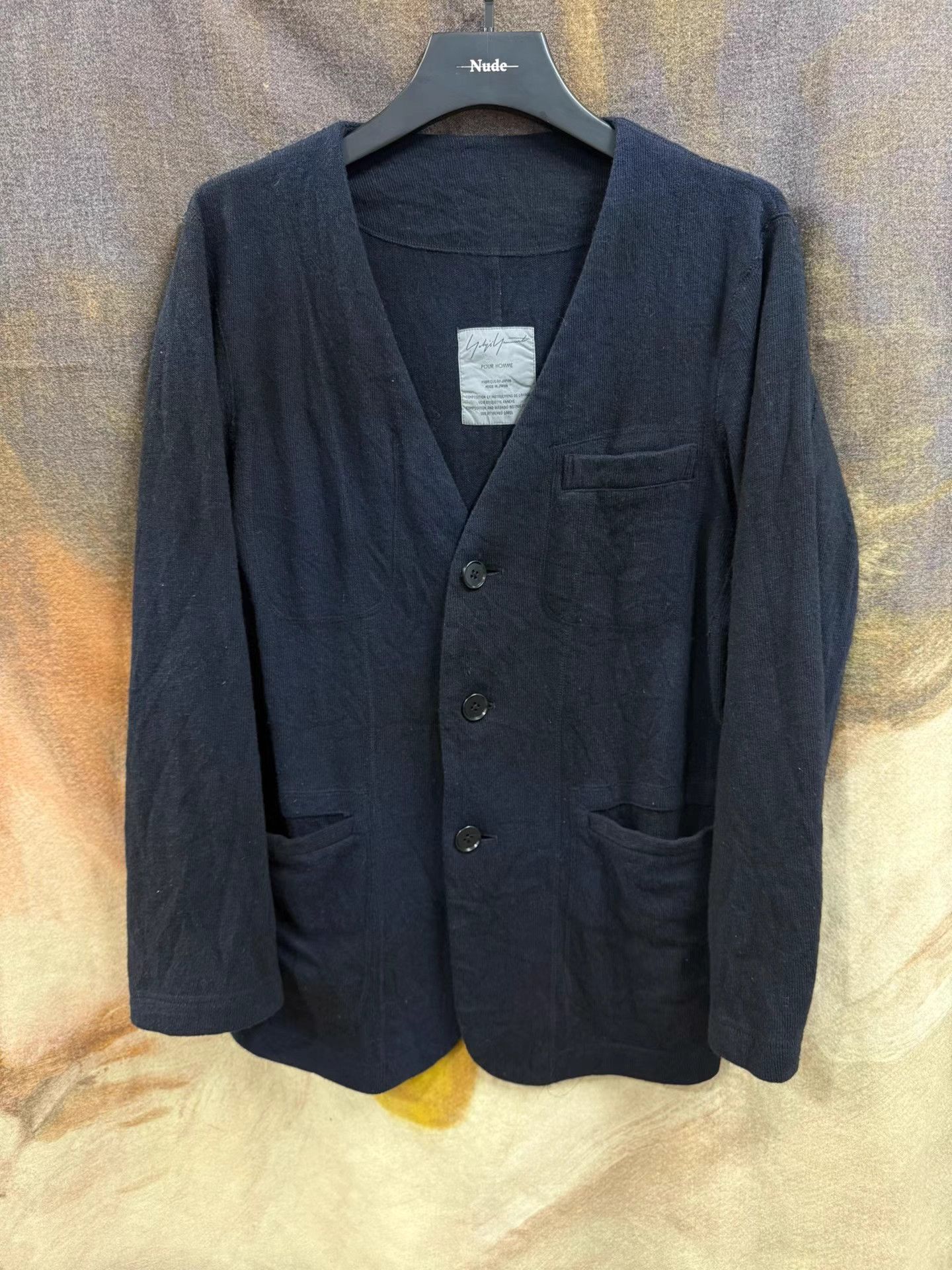 Yohji Yamamoto Yohji Yamamoto POUR HOMME Dyed Wool Cardigan K20 Size US M / EU 48-50 / 2 - 1 Thumbnail