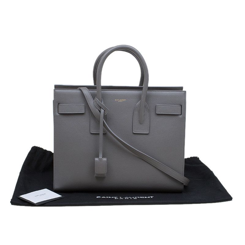 Saint Laurent Paris o1b1hav110924 Size: OS / Sac De Jour Leather Bag Storm Grey Size ONE SIZE - 6 Thumbnail