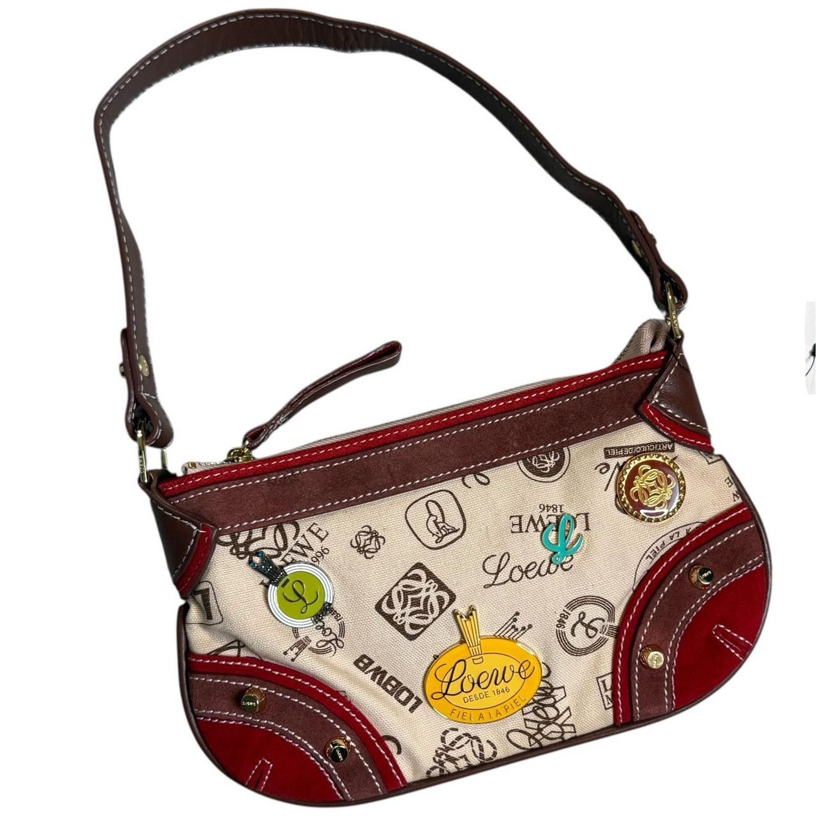 Loewe Loewe 160th Anniversary Mini Shoulder Bag Pins (2006) Size ONE SIZE - 1 Thumbnail