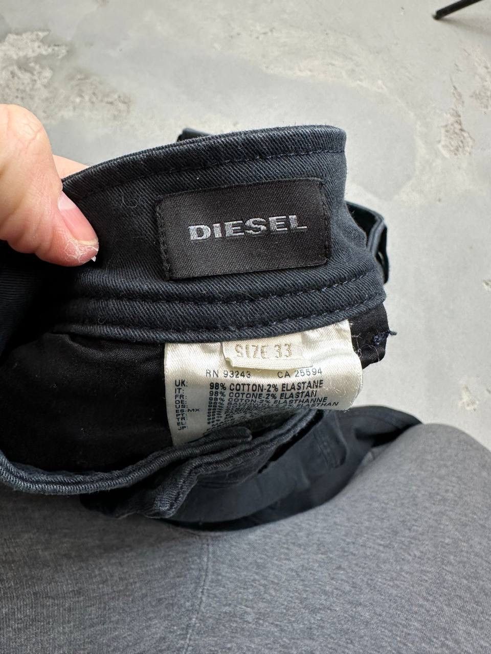 Diesel 👹Vintage Diesel Cargo Pocket Baggy Pants Size US 33 - 4 Thumbnail
