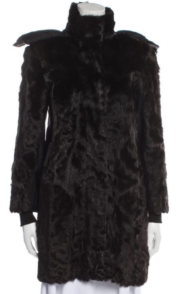 image of VTG Prada Sport Faux Fur Coat Xs/s in Brown, Women's (Size Small)