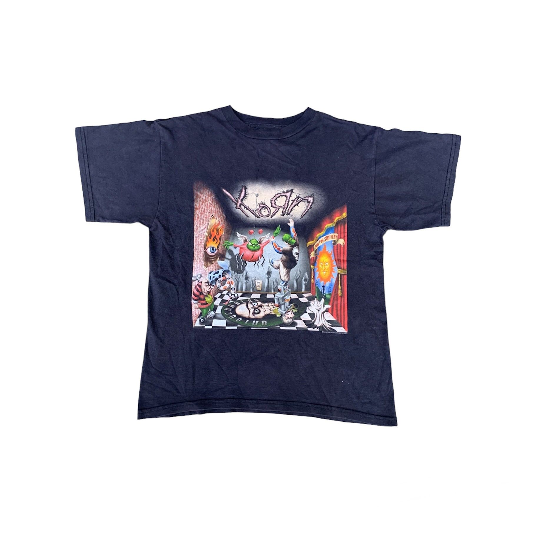 image of Vintage Korn Untouchables Band Tees in Black, Men's (Size Medium)