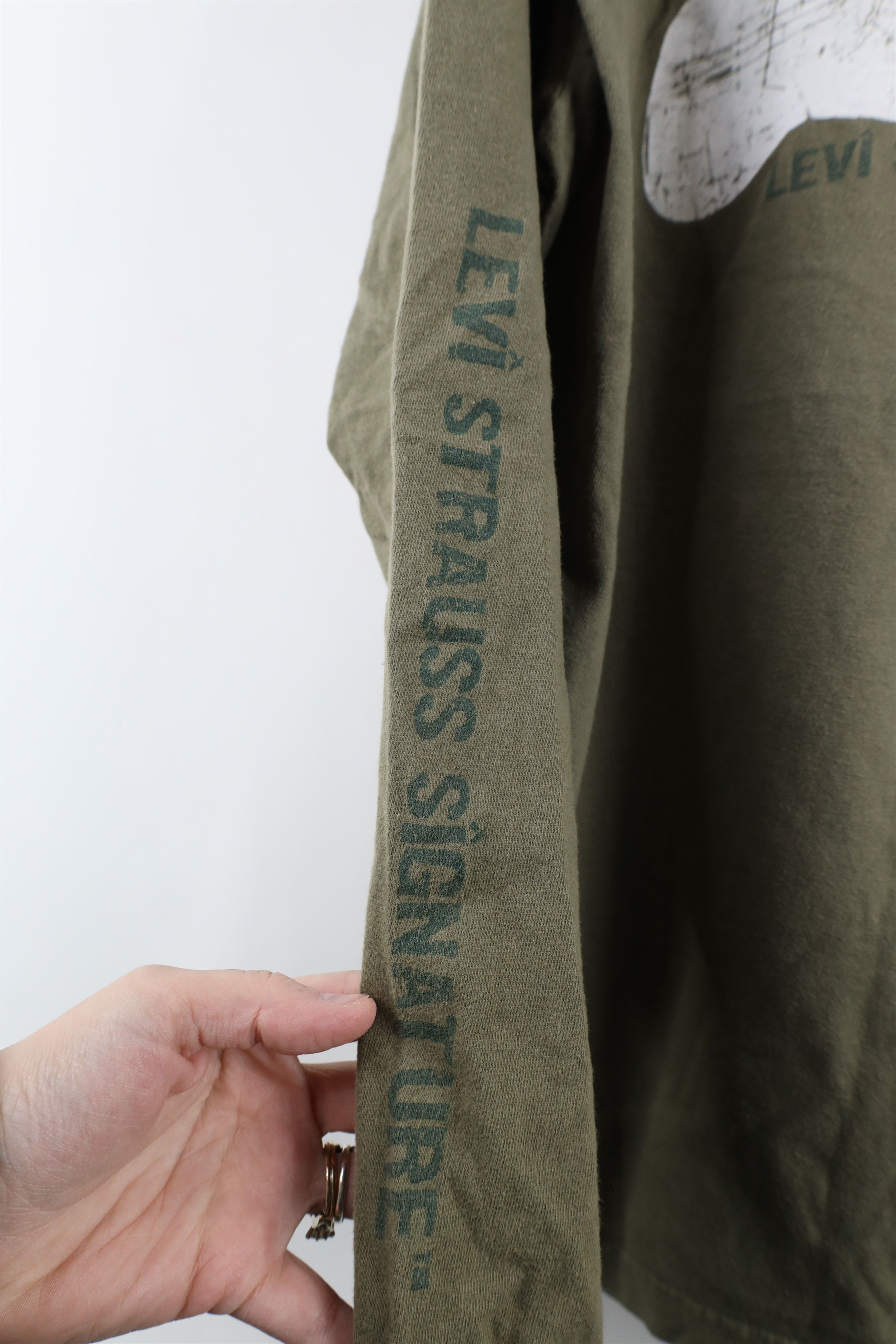 Levi's × Vintage Vintage Y2K 2003 Levis Maximum Guitar Long Sleeve T-Shirt Size US L / EU 52-54 / 3 - 5 Thumbnail