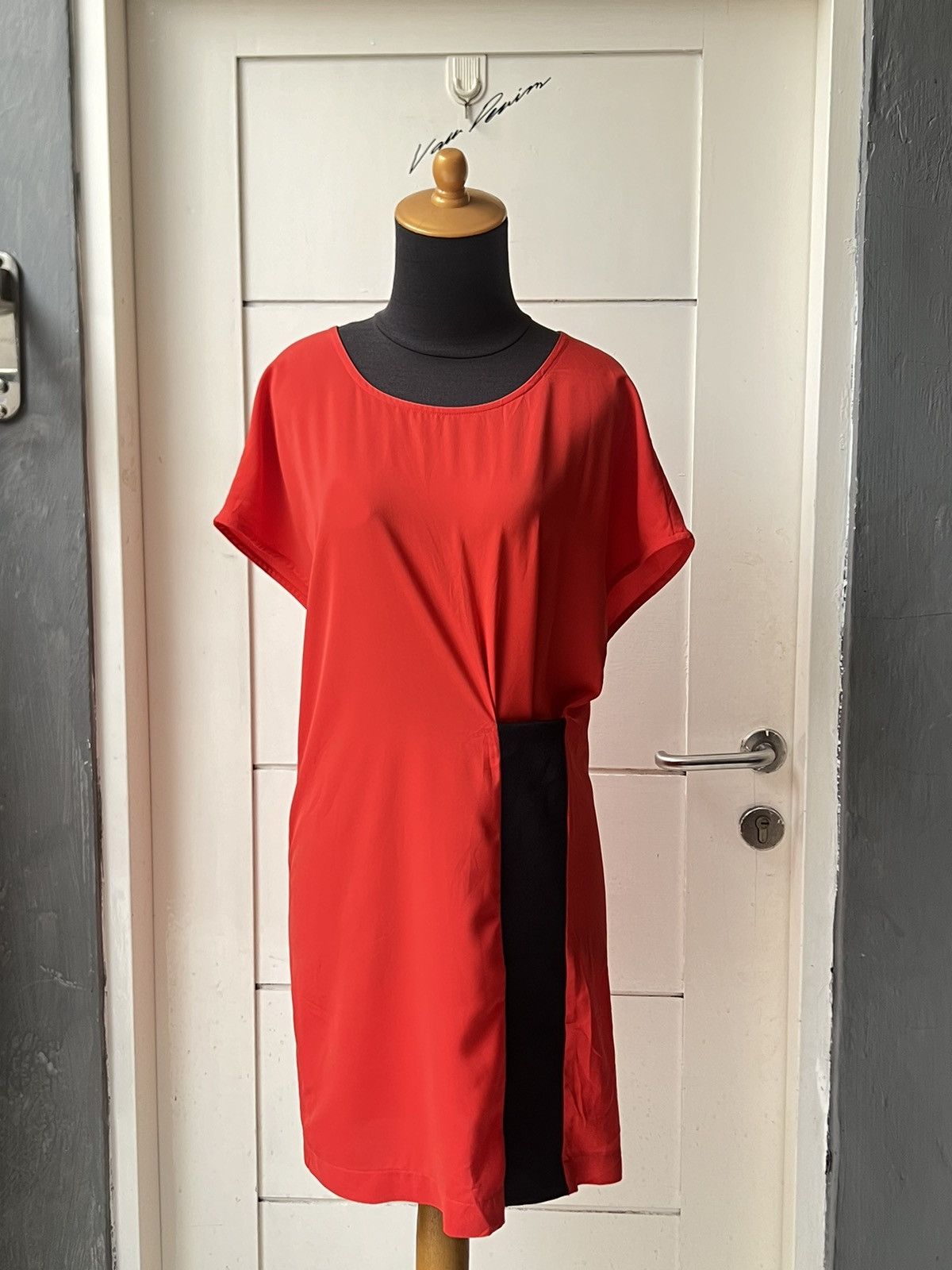 Fendi Fendi Red Midi Dress Size XS / US 0-2 / IT 36-38 - 6 Thumbnail