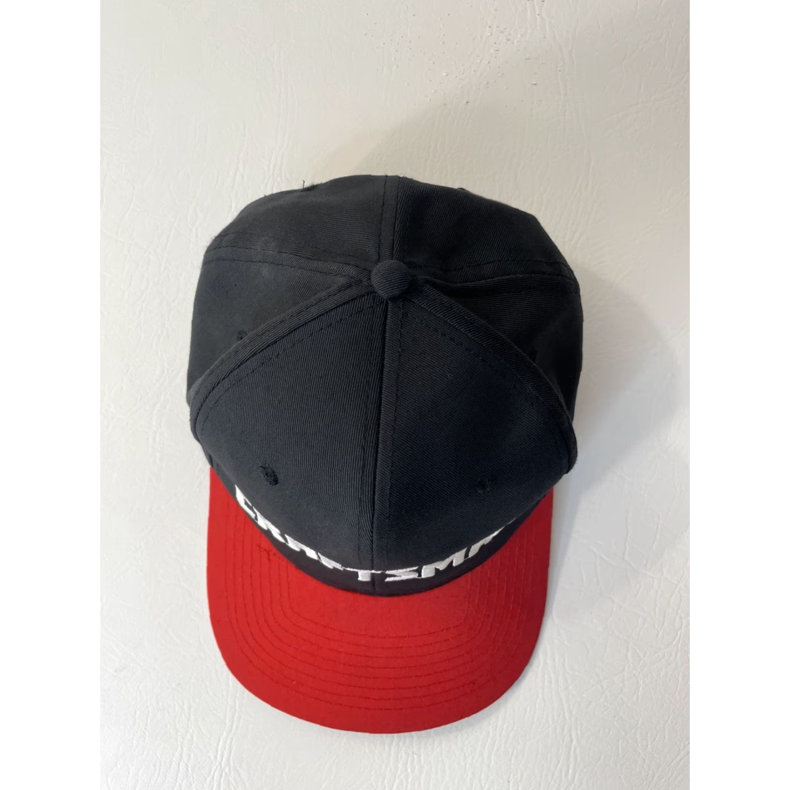 Vintage Craftsman Tools Black Red Snapback Hat One Size Mens Size ONE SIZE - 5 Thumbnail
