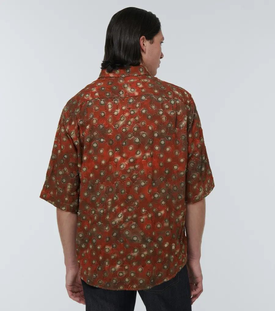 Acne Studios $580 Acne Studios Printed Cotton Bowling Shirt Size US L / EU 52-54 / 3 - 3 Thumbnail