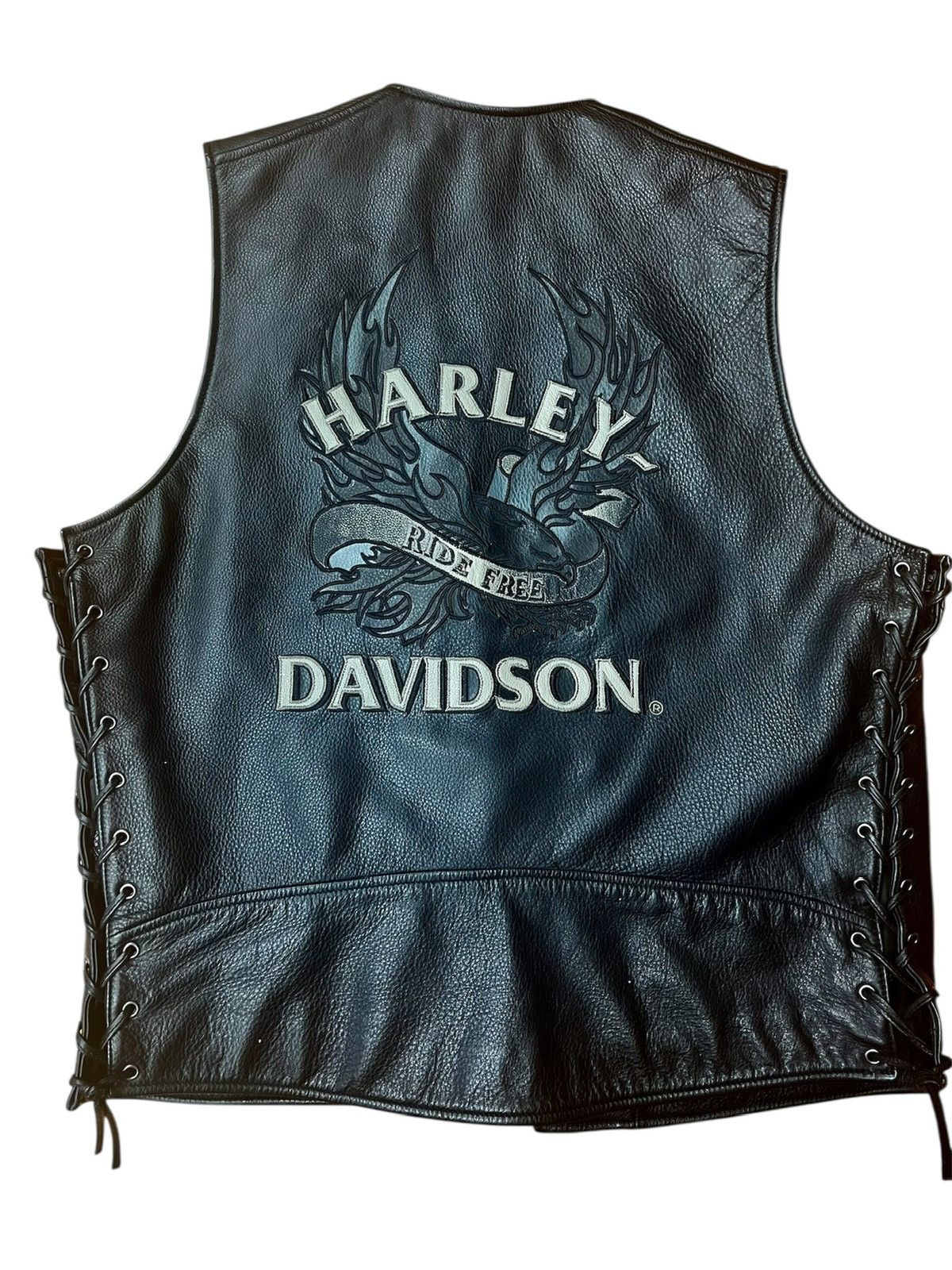 Harley Davidson Vintage Harley Davidson vest L Size US L / EU 52-54 / 3 - 3 Thumbnail