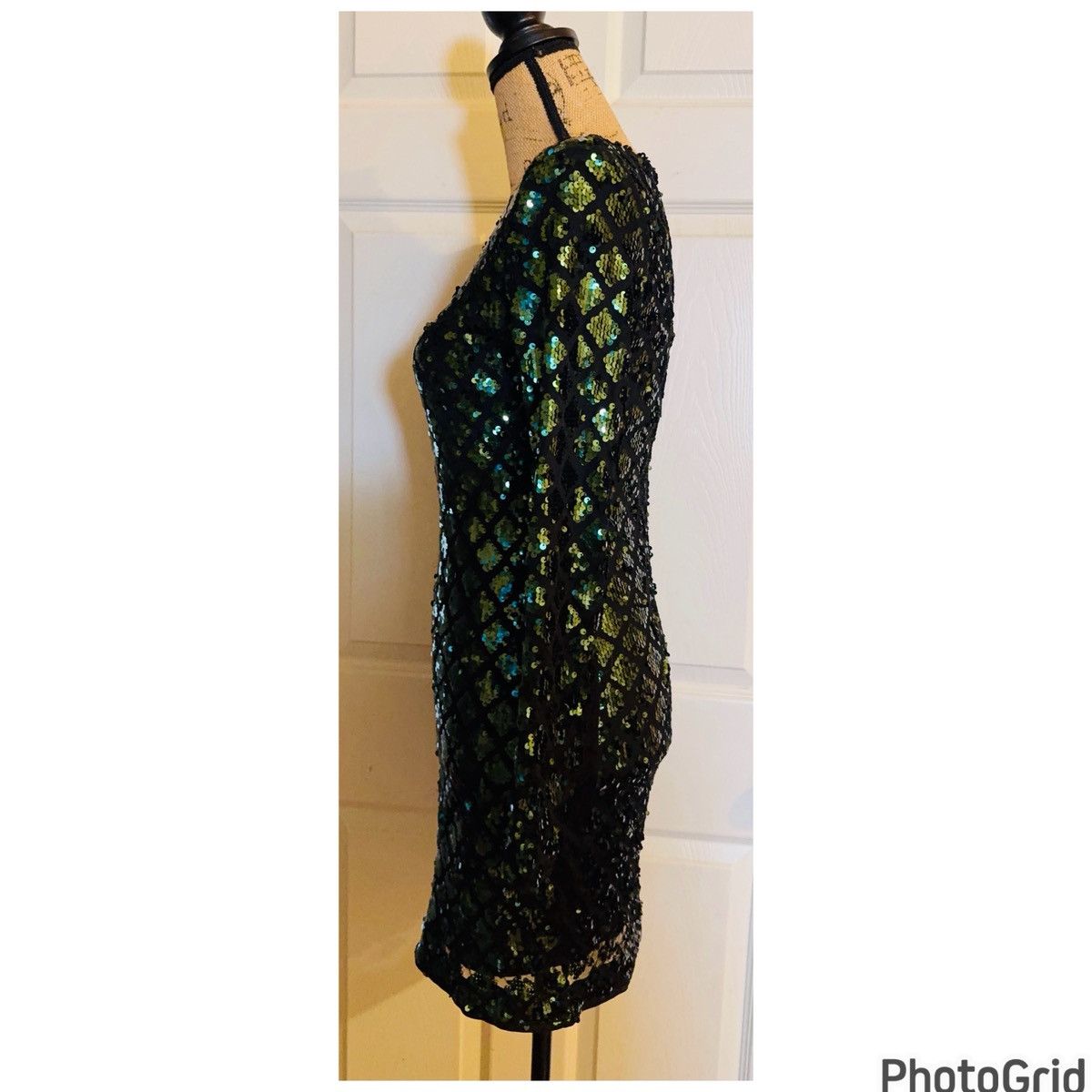 H&M H&M Emerald Sequin Dress Size M / US 6-8 / IT 42-44 - 5 Thumbnail