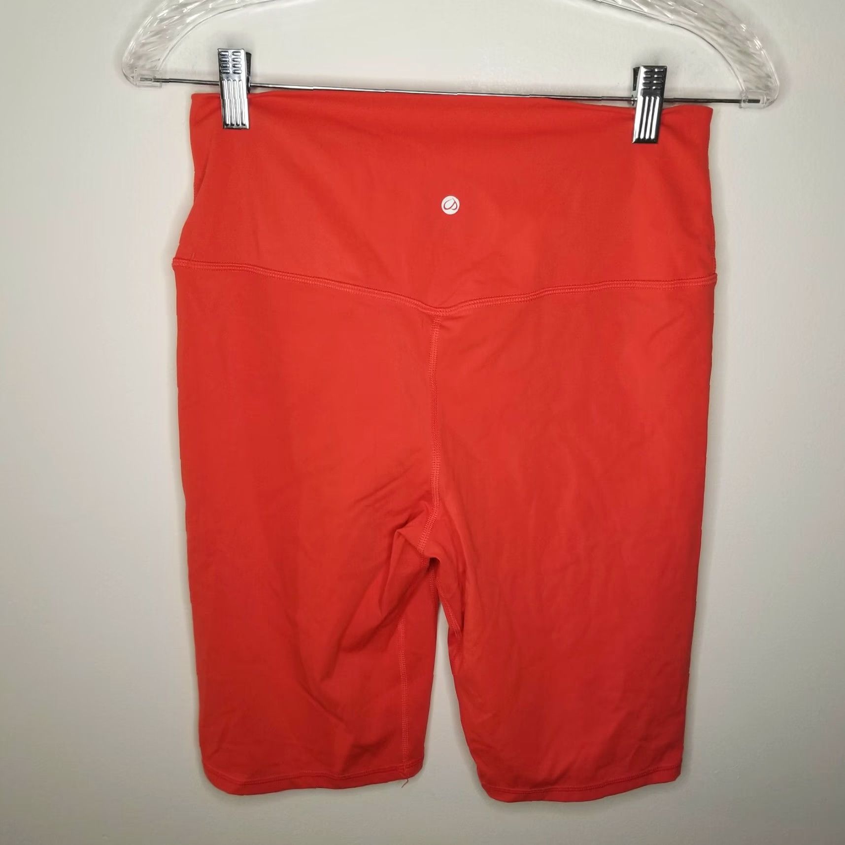 Vintage CRZ YOGA Compression Shorts Women L Orange Athletic Activewear Size 36" / US 14 / IT 50 - 3 Thumbnail
