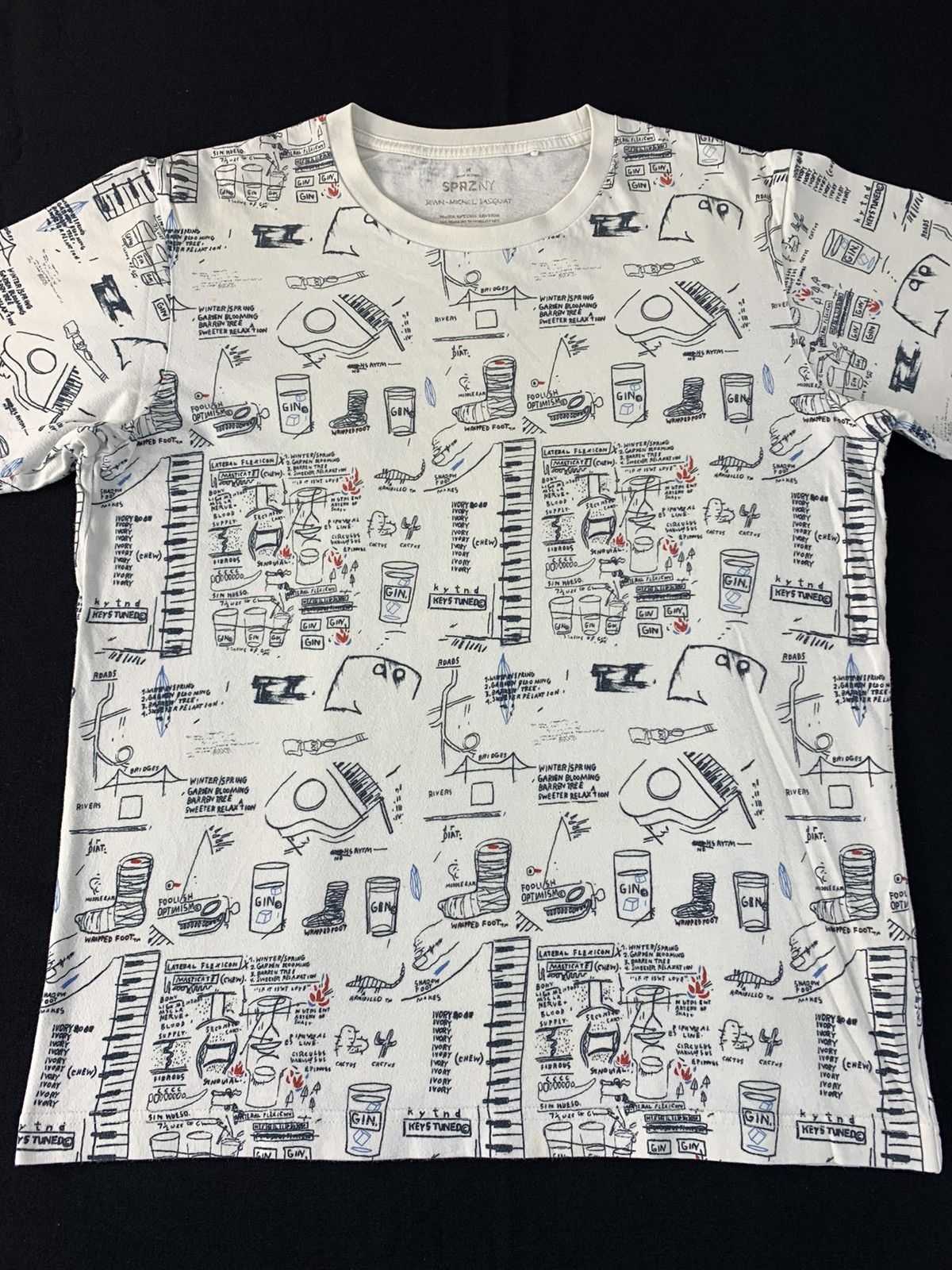 Jean-Michel Basquiat SPRZNY MoMA Jean Michel Basquiat Key Tuned All Over Printed Size US M / EU 48-50 / 2 - 3 Thumbnail