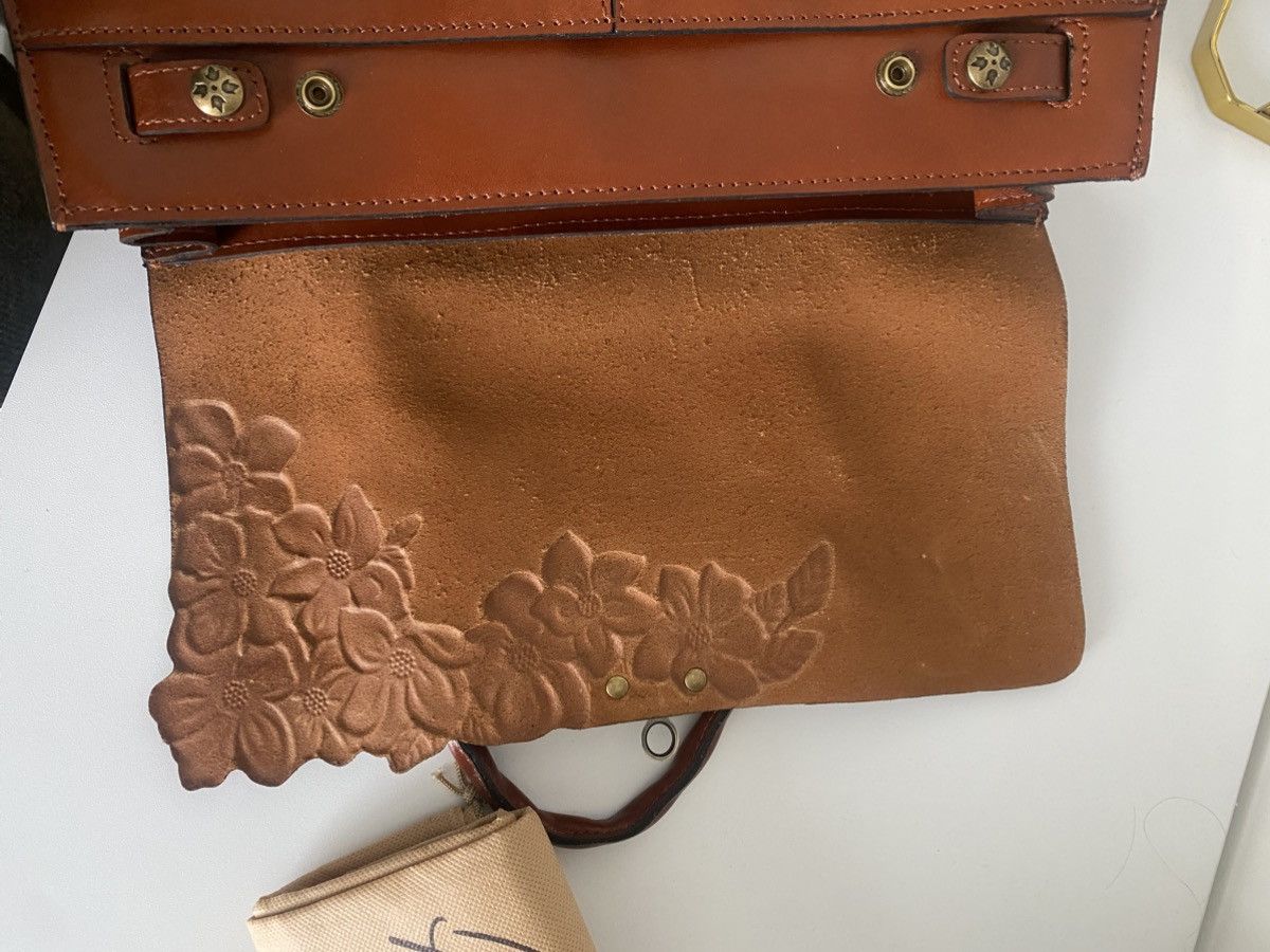 NWT Patrica Nash Vienna Hand Cut Tooled Tan Leather Handbag