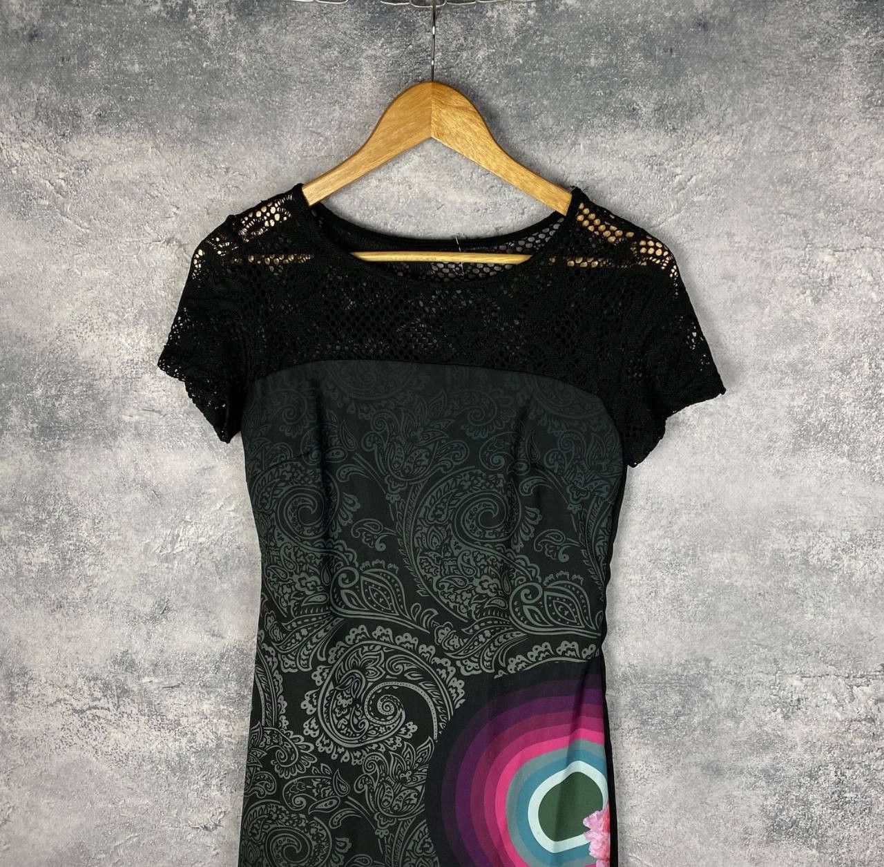 Desigual Desigual Dress Women's Size 36 Multicolor Short Sleeve Size XS / US 0-2 / IT 36-38 - 2 Thumbnail