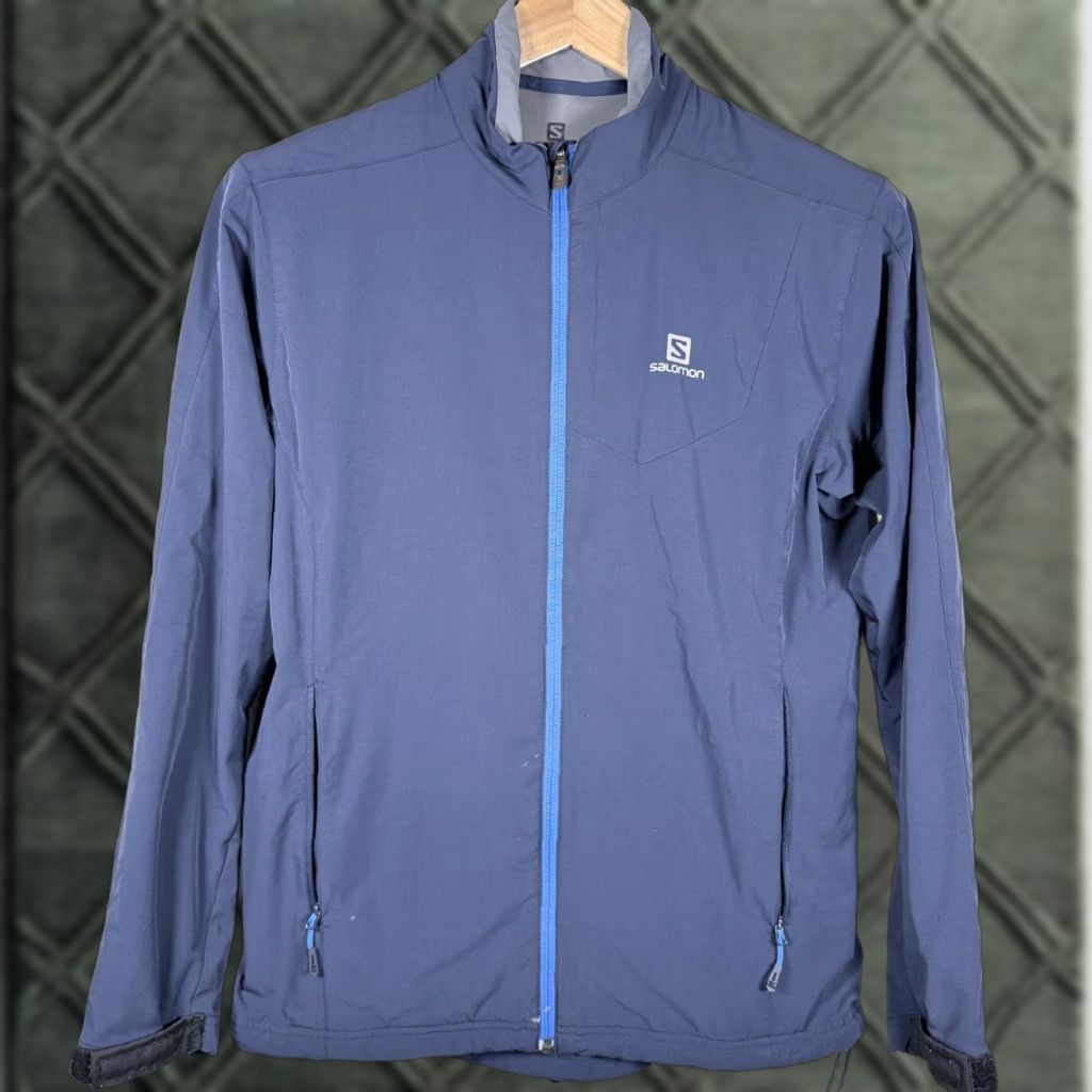 Salomon Salomon Jacket Men L Navy Blue Full Zip Clima Wind Outdoor Hiking Size US L / EU 52-54 / 3 - 1 Thumbnail