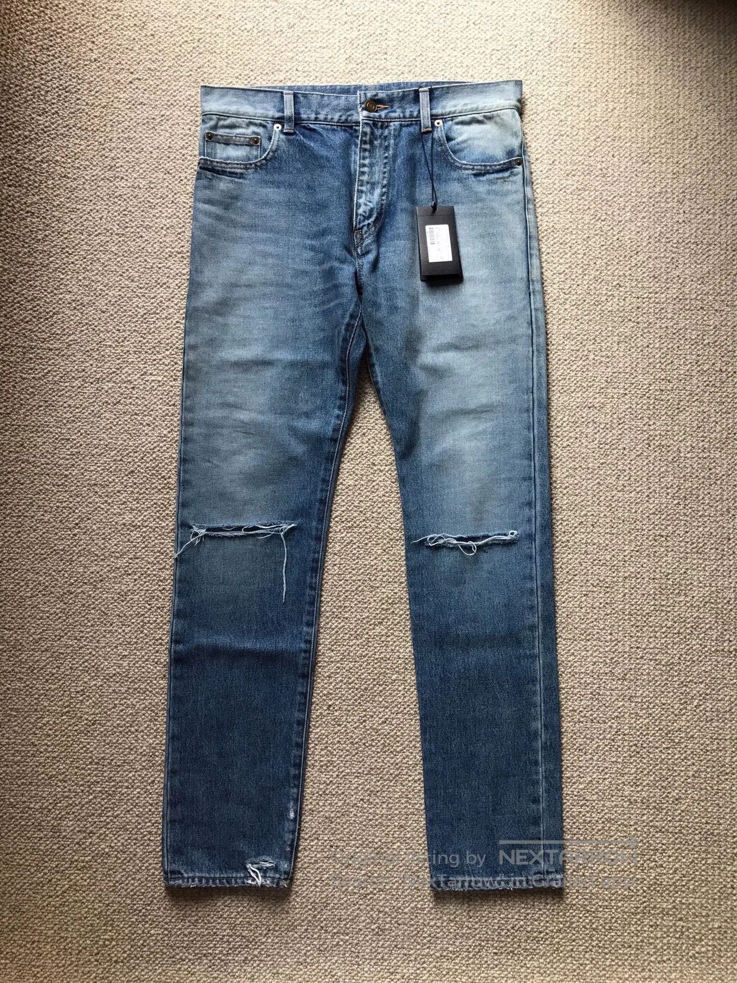 Yves Saint Laurent YSL SLP D10 Distressed Jeans W31. Size US 31 - 1 Thumbnail