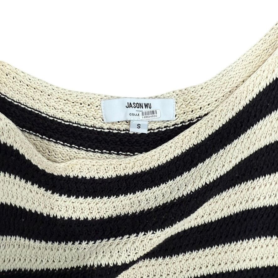 Jason Wu Jason Wu X RTR Striped Knit Dress in Black/Cream, Size S Size S / US 4 / IT 40 - 7 Thumbnail