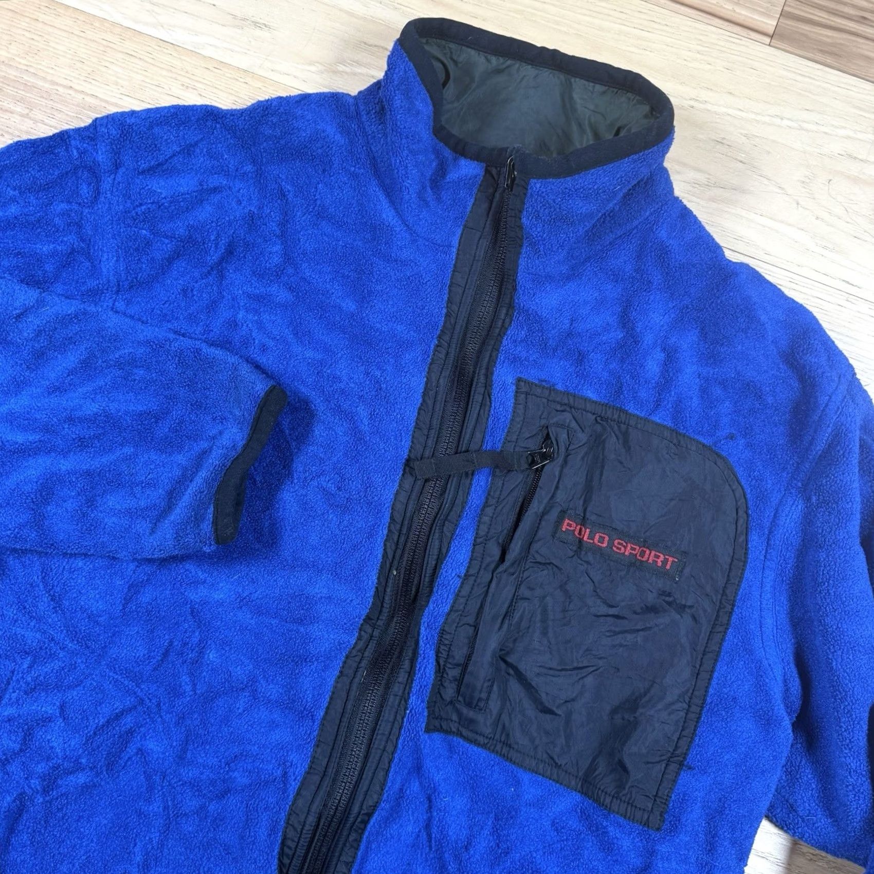 Polo Ralph Lauren VINTAGE Polo Ralph Lauren Sweatshirt Full Zip Shirt Men M Blue Fleece Sports Polo Ralph Lauren Blue Full Zip Mens Medium Sports Fleece Sweatshirt Size US M / EU 48-50 / 2 - 2 Thumbnail
