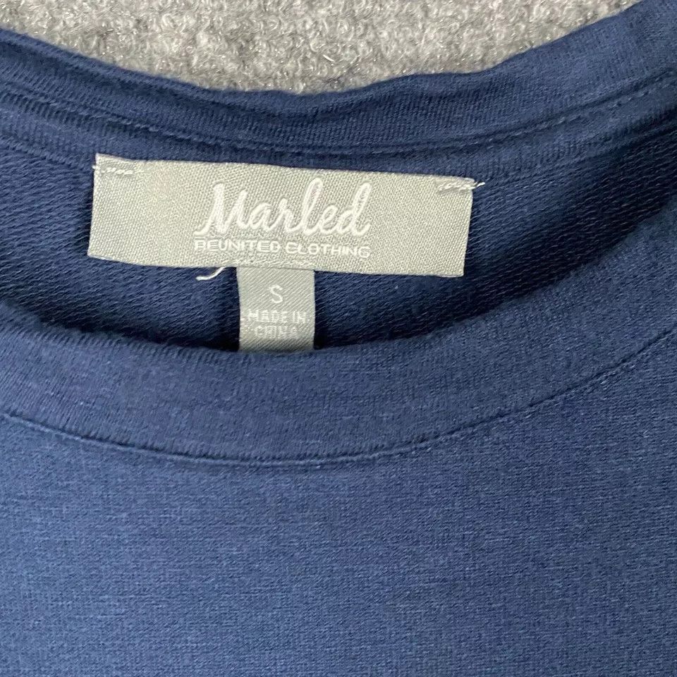 Other Marled Blouse Small Women's Sleeveless Blue Rayon Blend S Size S / US 4 / IT 40 - 3 Thumbnail