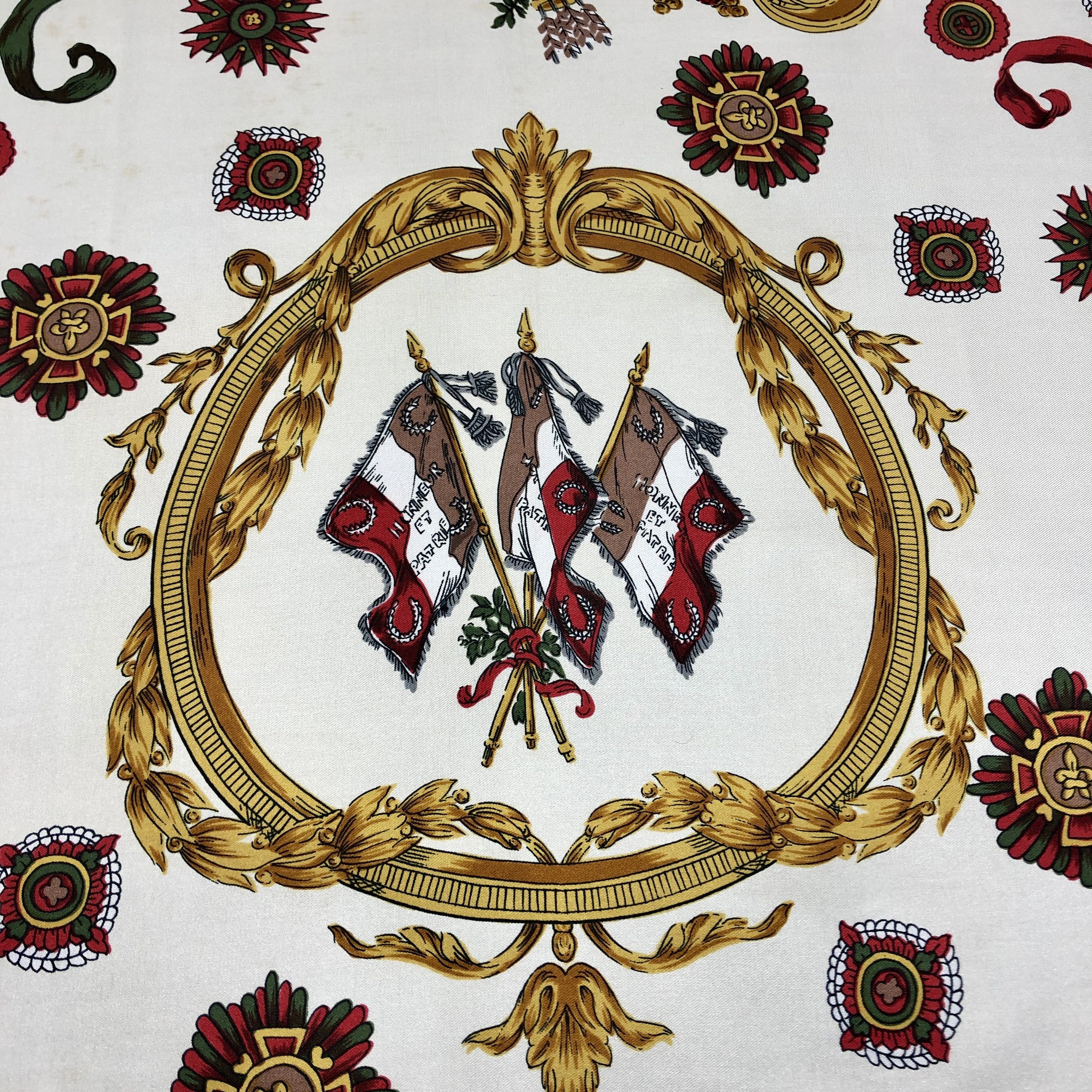 Japanese Brand Vintage Nautical SILK Scarf Twill Stole Wraps Scarves Size ONE SIZE - 4 Thumbnail