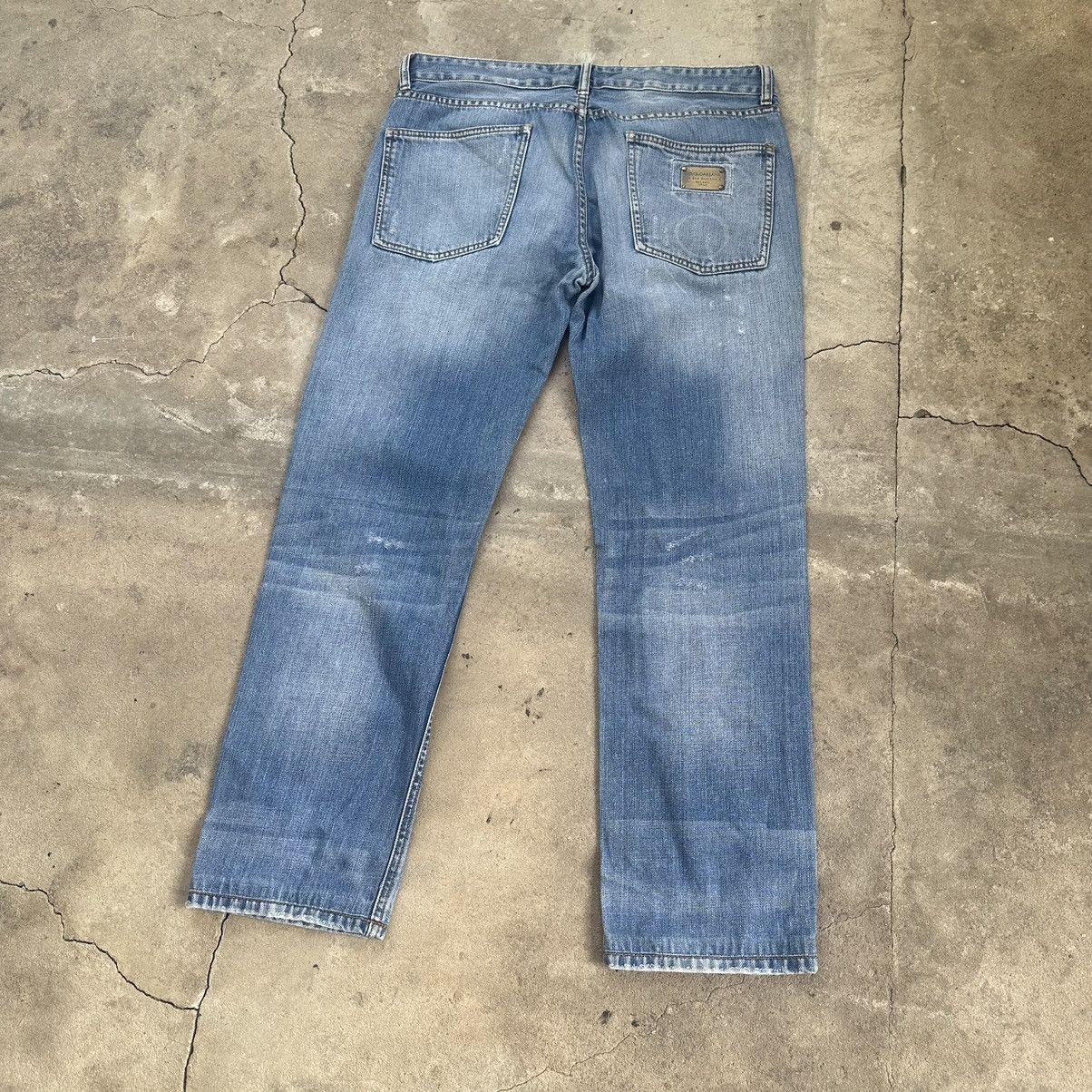 Dolce & Gabbana Dolce & Gabbana D&G 2000s vintage leather patch logo jeans Size US 36 / EU 52 - 8 Thumbnail