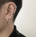 Other 3Pcs Punk Silver Color Ear Cuffs Size ONE SIZE - 2 Thumbnail