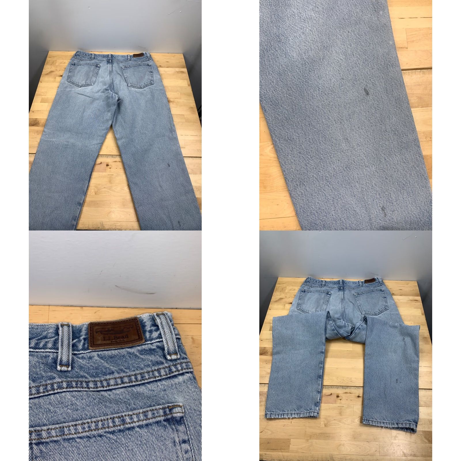 Vintage VINTAGE L.L. Bean Denim Jeans Flat-Faced Plaid Lined Mens 36x30 Classic Fit 90s USA Nature Corduroy? Size US 36 / EU 52 - 8 Thumbnail