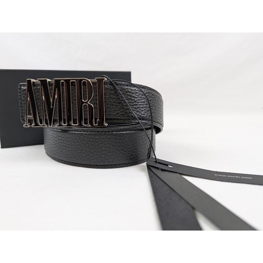 Amiri o1rshd1 Size: 100 /4CM Enamel Amiri Core Belt in Black Size 40 - 2 Thumbnail