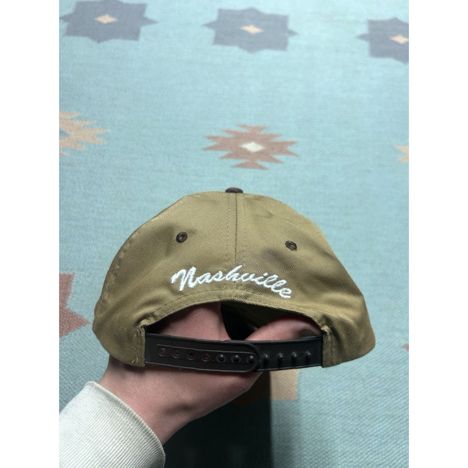 Apple VINTAGE Apple SnapBack Hat Cap Tennessee Brown Men Adjustable Brown Size ONE SIZE - 5 Thumbnail