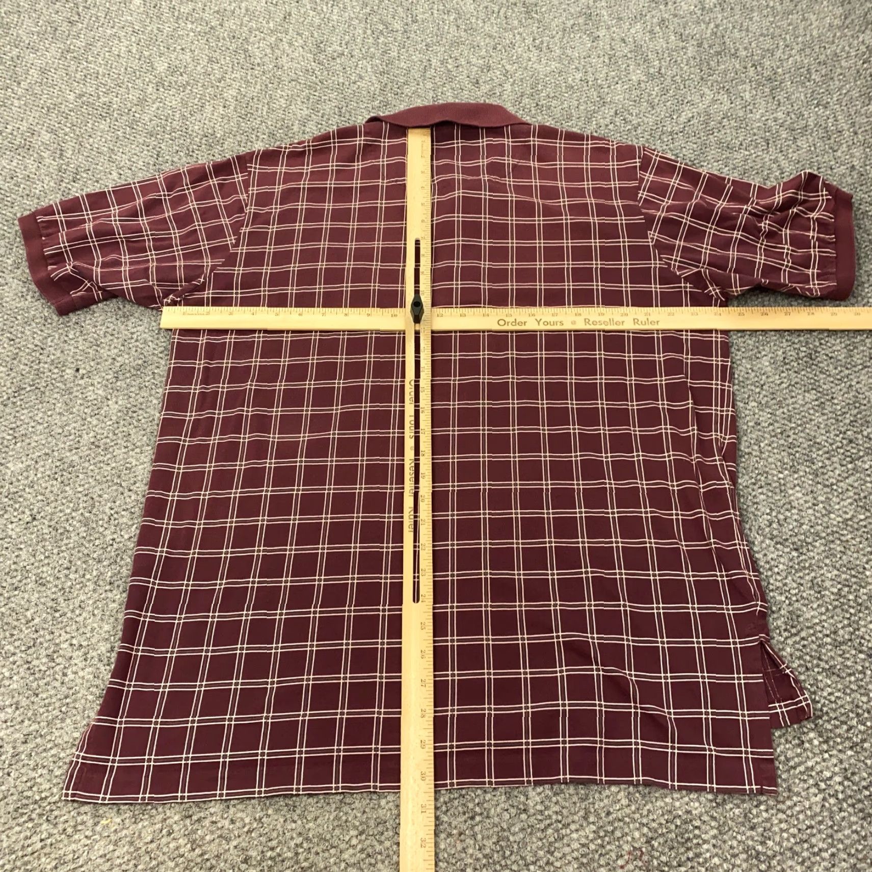 Polo Ralph Lauren VINTAGE Polo Ralph Lauren Shirt Mens XL Burgundy Plaid Embroidered Preppy Size US XL / EU 56 / 4 - 5 Thumbnail