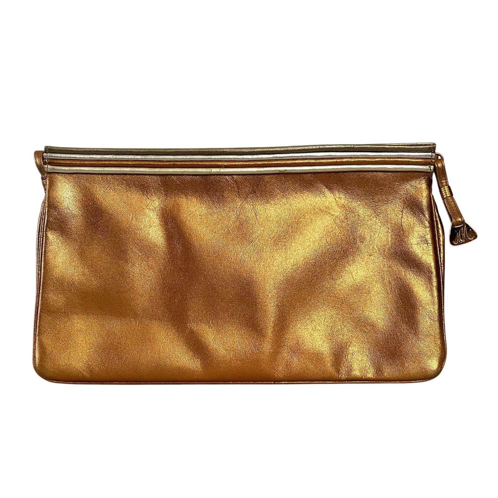 Bergdorf Goodman Morris Moskowitz Bergdorf Goodman Metallic Leather Clutch Size ONE SIZE - 1 Thumbnail