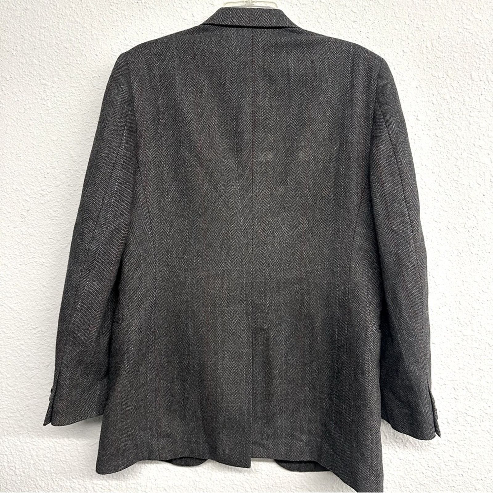Haggar Men’s Haggar suit jacket sport coat sz 40L Size 40L - 9 Thumbnail