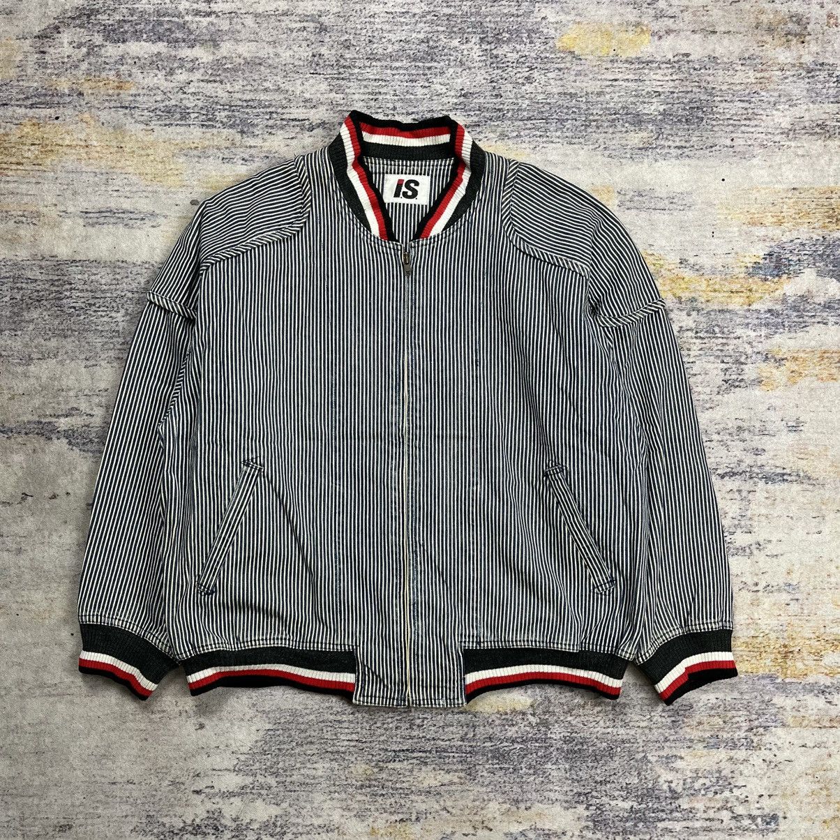 Issey Miyake Vintage Issey miyake AW 84-85 stripe hickory bomber jacket Size US M / EU 48-50 / 2 - 2 Thumbnail