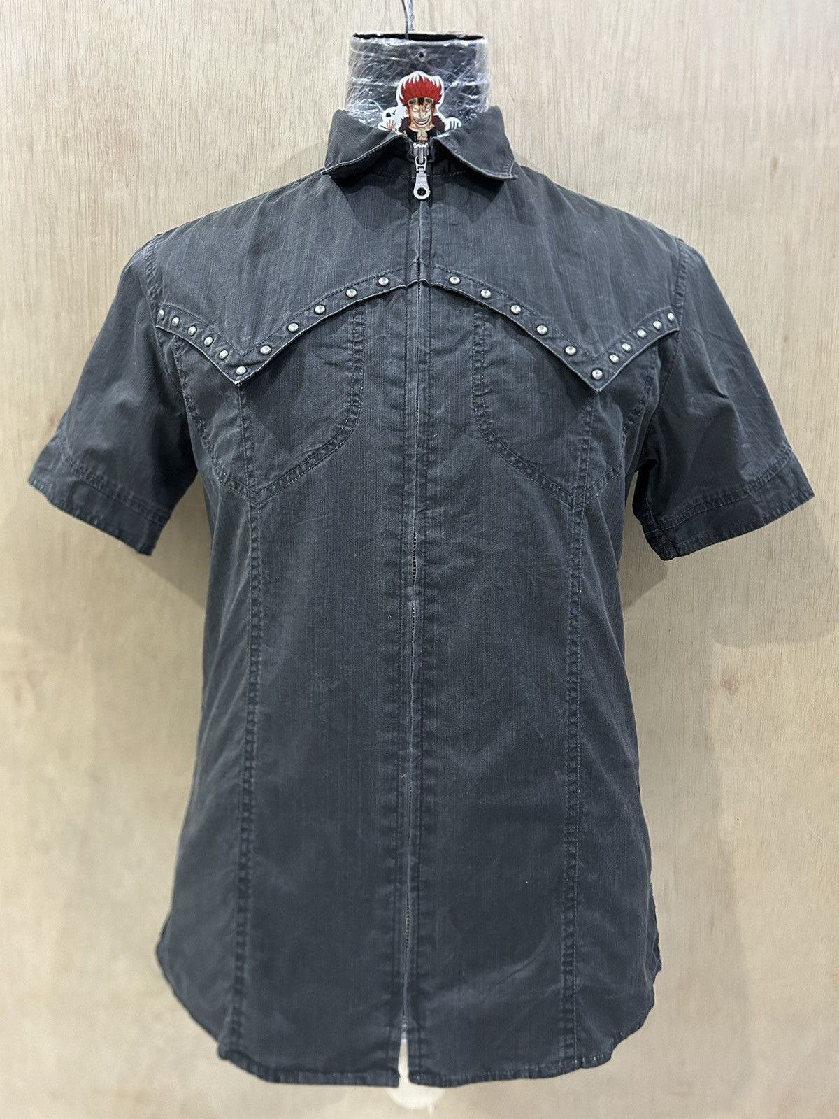 Mossimo Y2K Mossimo Bondage Studded Shirt Size US L / EU 52-54 / 3 - 1 Thumbnail