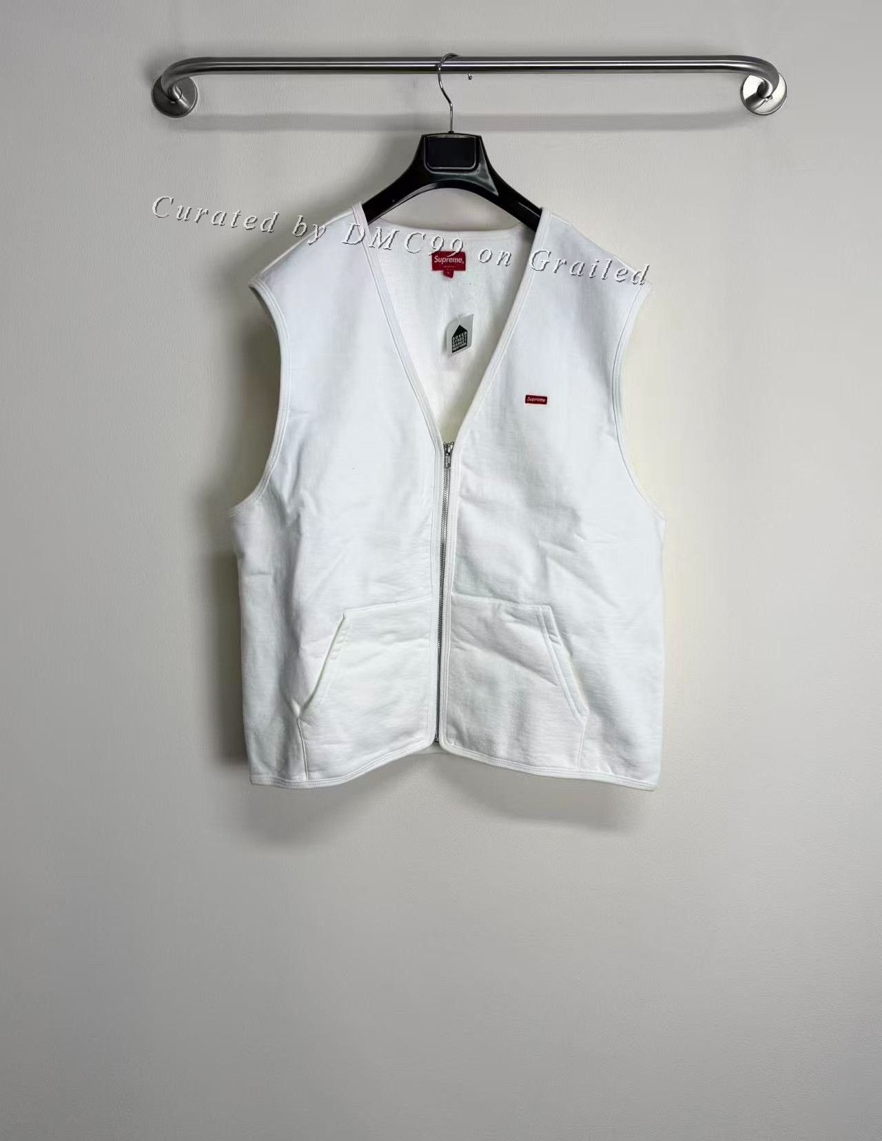 Supreme Supreme Small Box Logo White Zip Vest Size US L / EU 52-54 / 3 - 1 Thumbnail