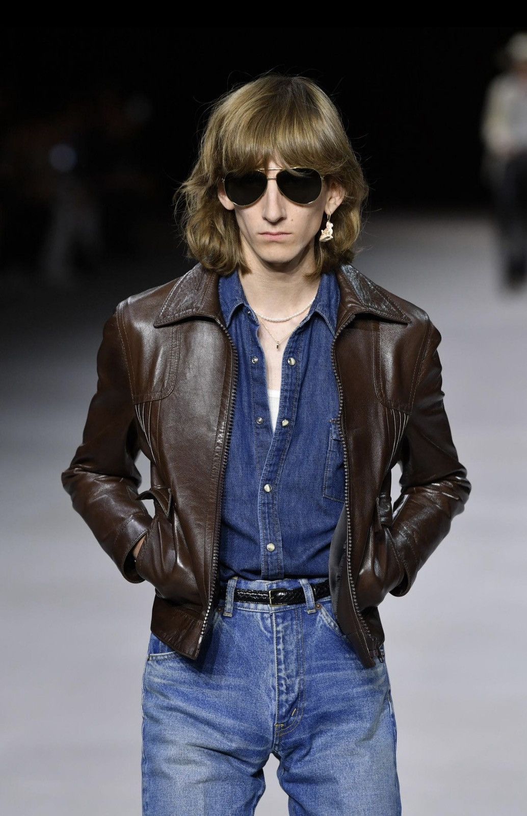 Celine FW20 Celine denim western shirt Hedi Slimane M grail union Size US M / EU 48-50 / 2 - 4 Thumbnail