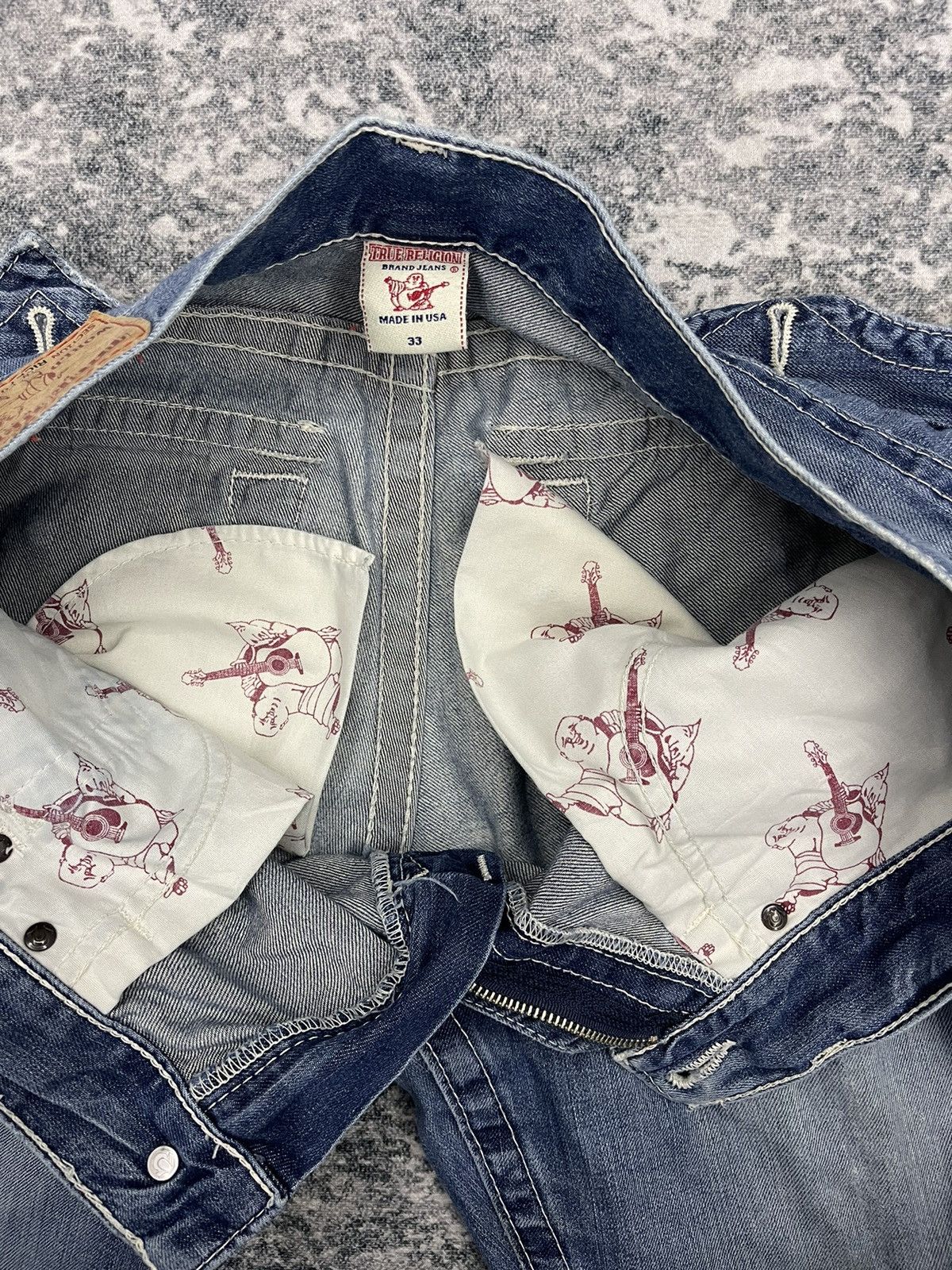 True Religion Vintage True Religion Section Ricky Distressed Denim Size US 33 - 10 Thumbnail