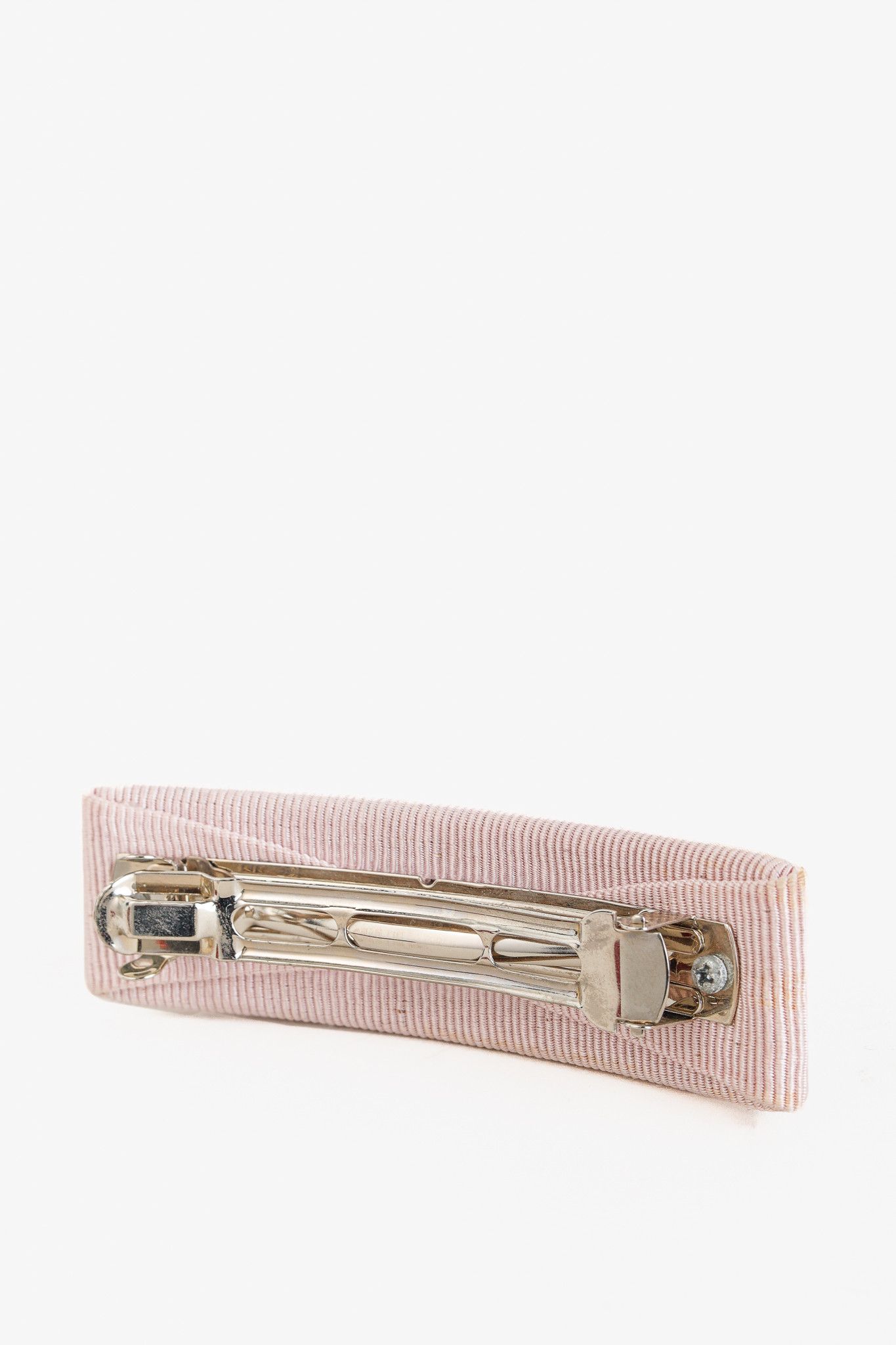 Salvatore Ferragamo Salvatore Ferragamo Cipria-Grosgrain Bow Barrette Size ONE SIZE - 4 Thumbnail