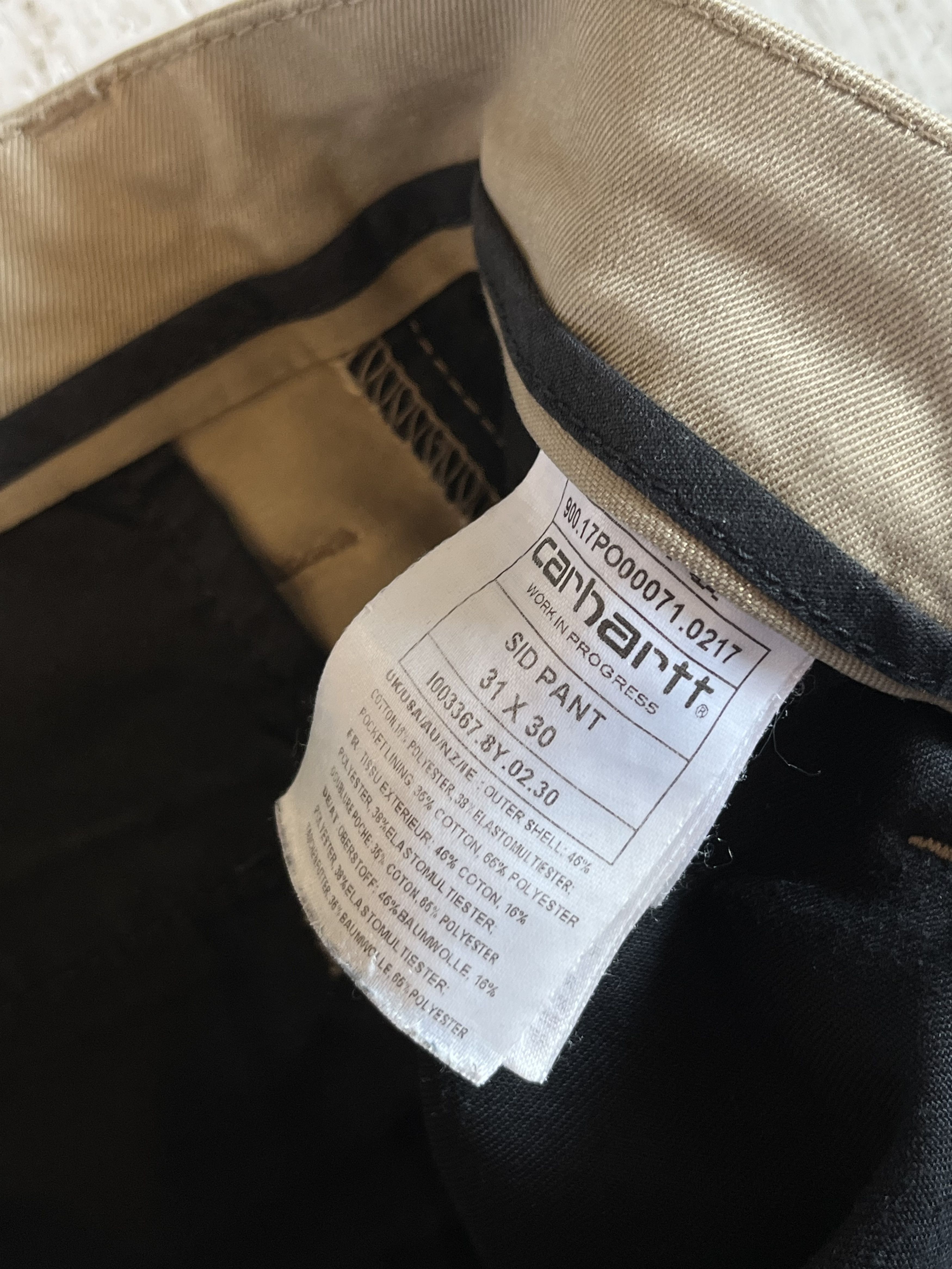 Carhartt × Carhartt Wip Carhartt Beige SID Pant 31x30 Size US 31 - 6 Thumbnail