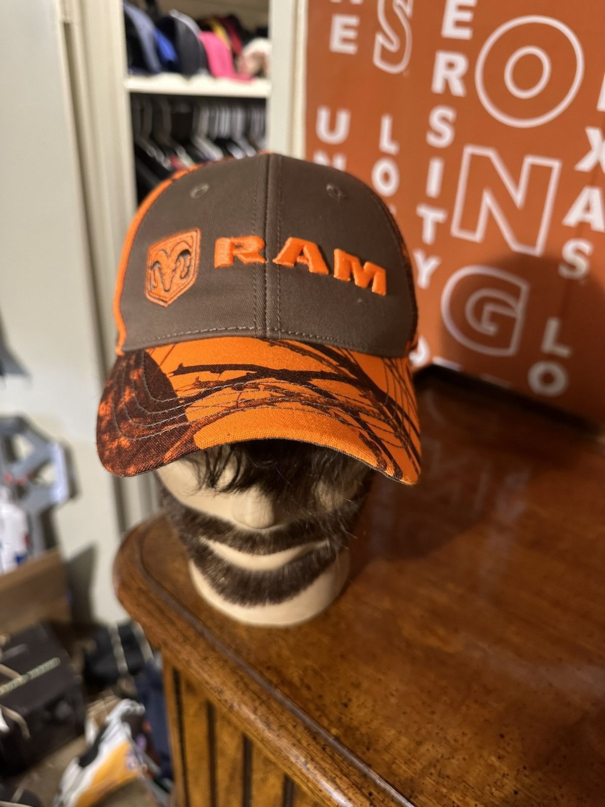 New Era × Vintage Vintage Dodge Ram “orange & brown” hat 90s Size ONE SIZE - 2 Thumbnail