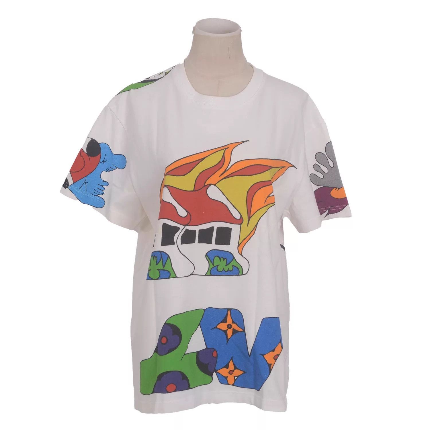 Louis Vuitton LV multicolor anime short sleeve t-shirt Size US S / EU 44-46 / 1 - 1 Thumbnail